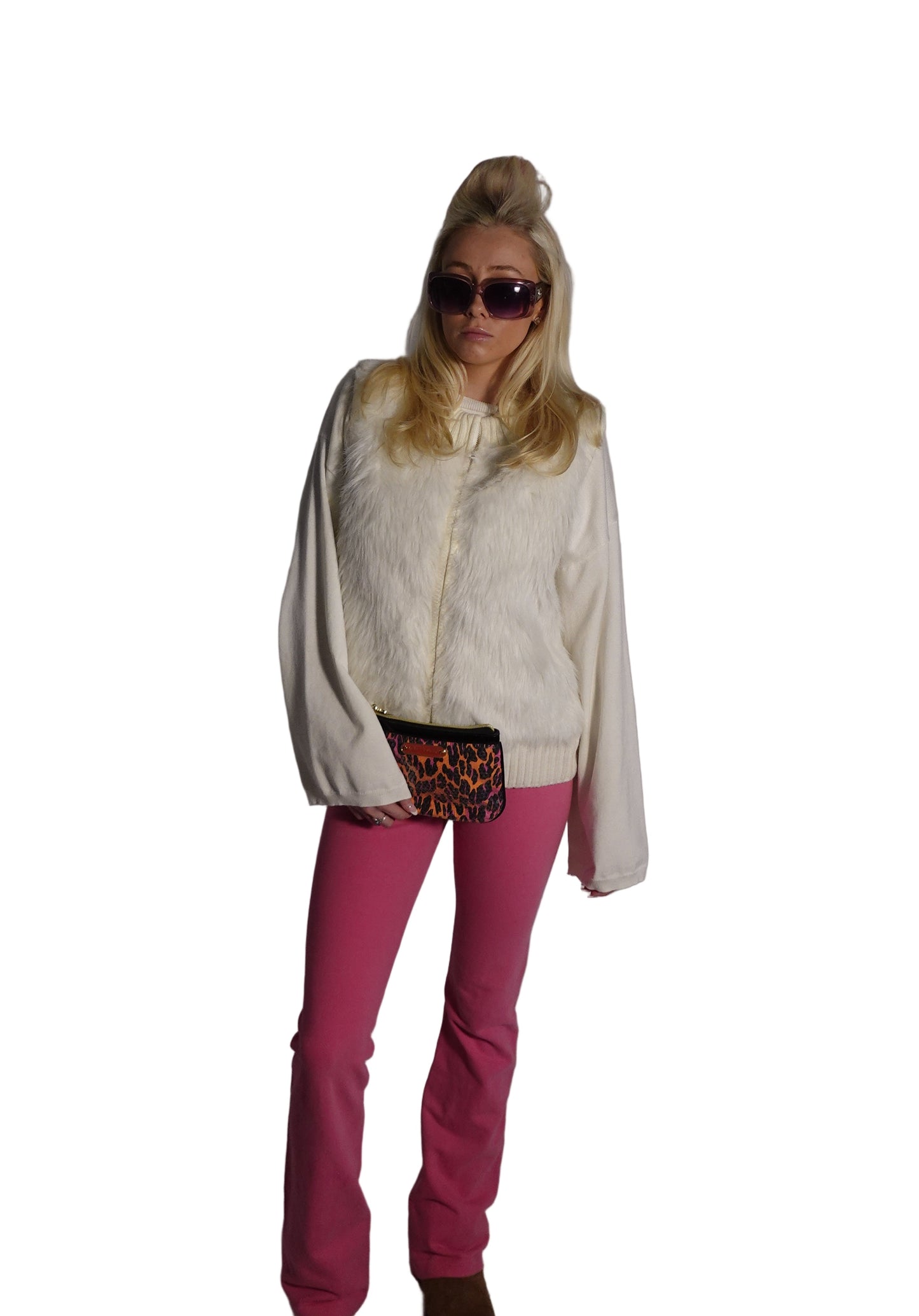 Betsey Johnson Sequin Cheetah Print Mini Bag
