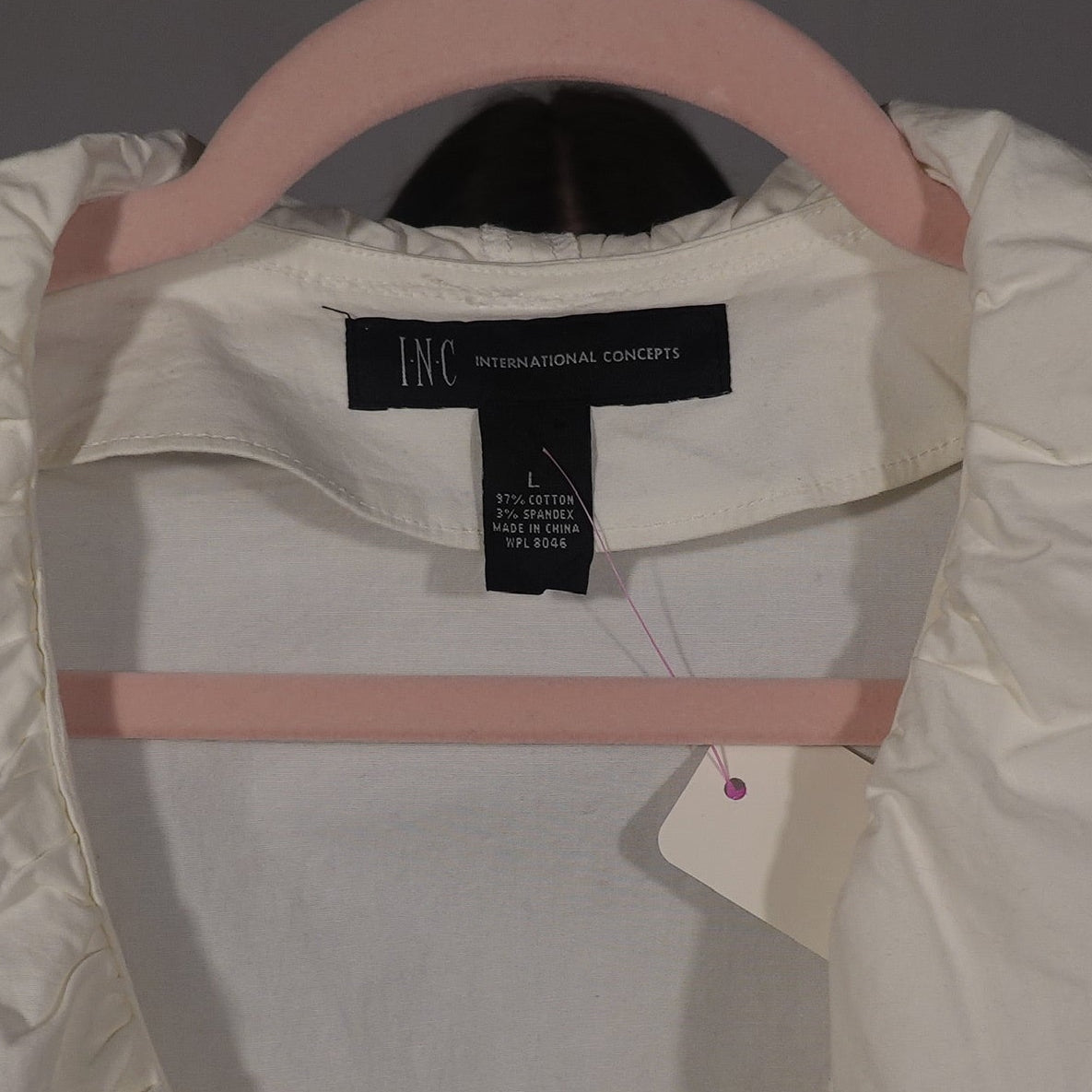 Ivory Ruffle Romance Blouse-L