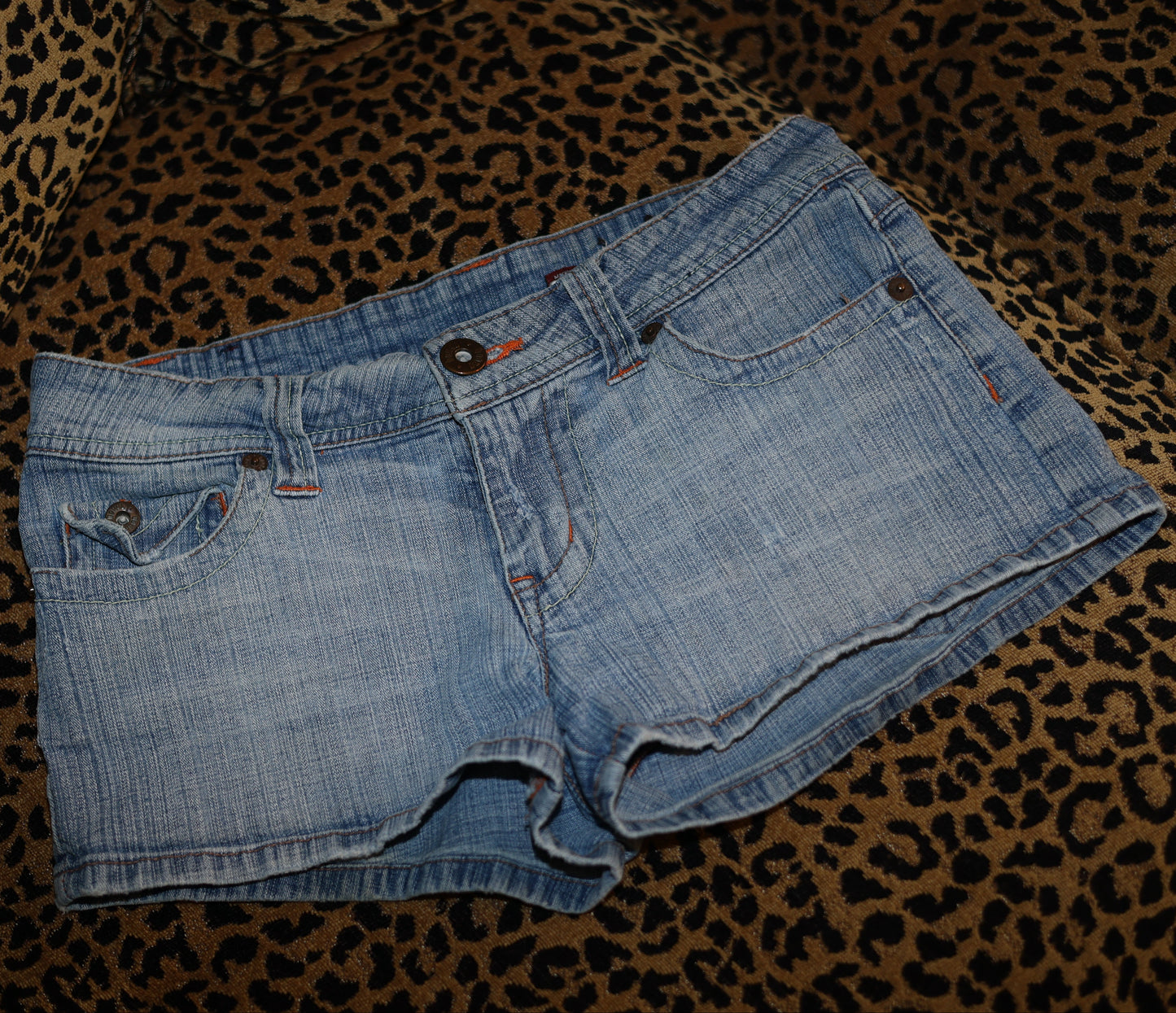 Bongo Blue Jean Mini Shorts-7