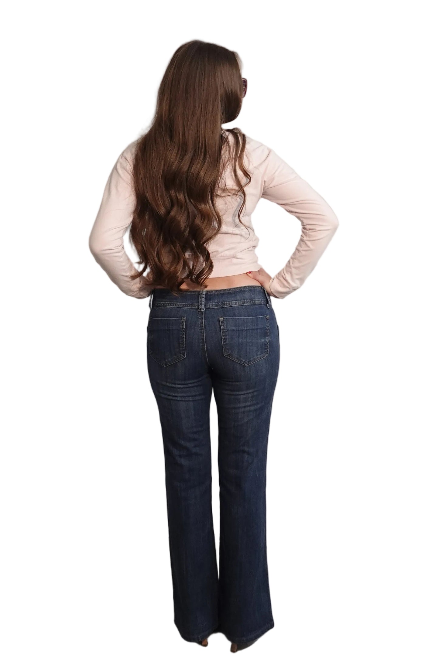 Makers Low-Rise Flare Jeans-27