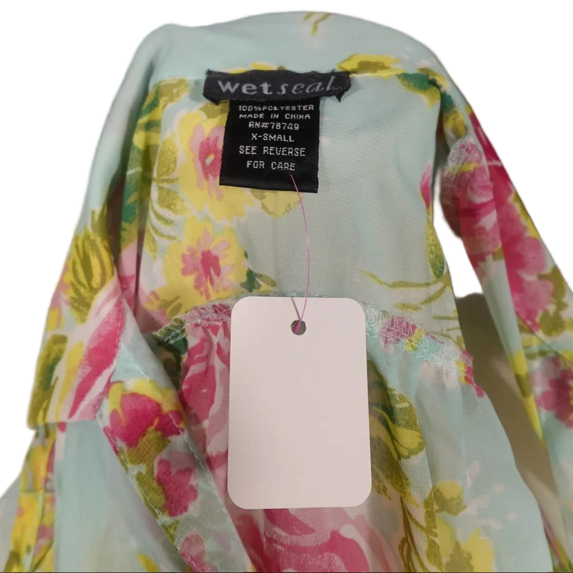 Sweet Tea Garden Chiffon Blouse-XS