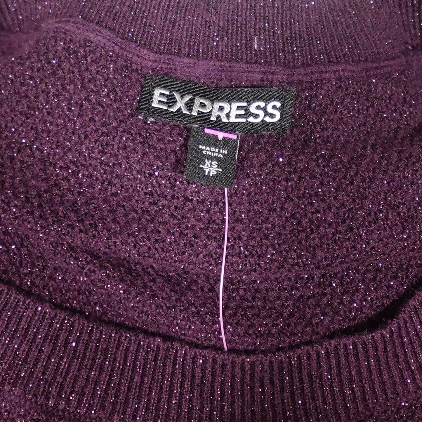 The Midnight Sparkle Mini Sweater Dress-XS