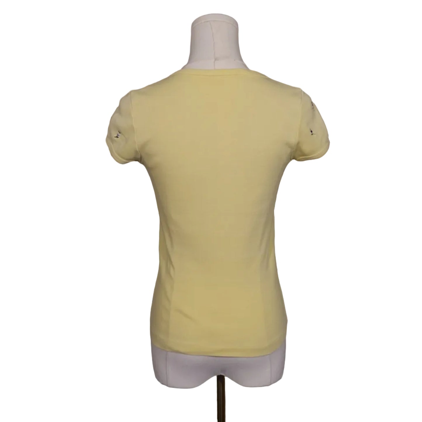 Yellow Floral Baby Tee