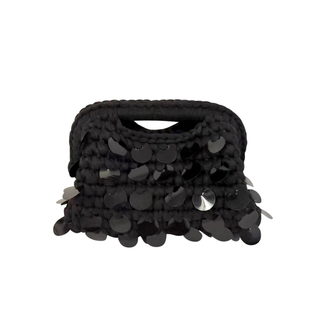 PREORDER Tropez Woven Bag - Black