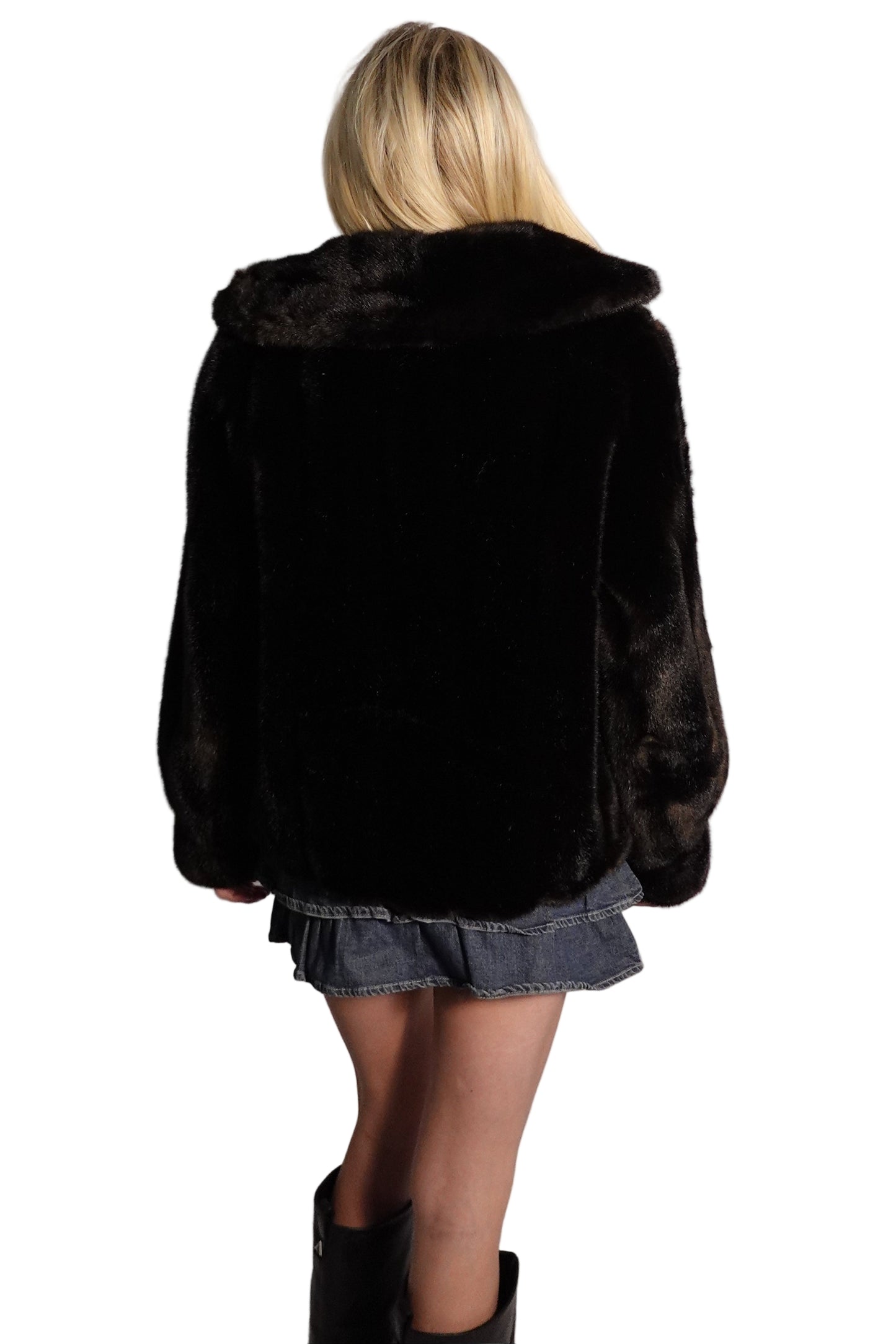 Tissavel France Faux Mink Coat