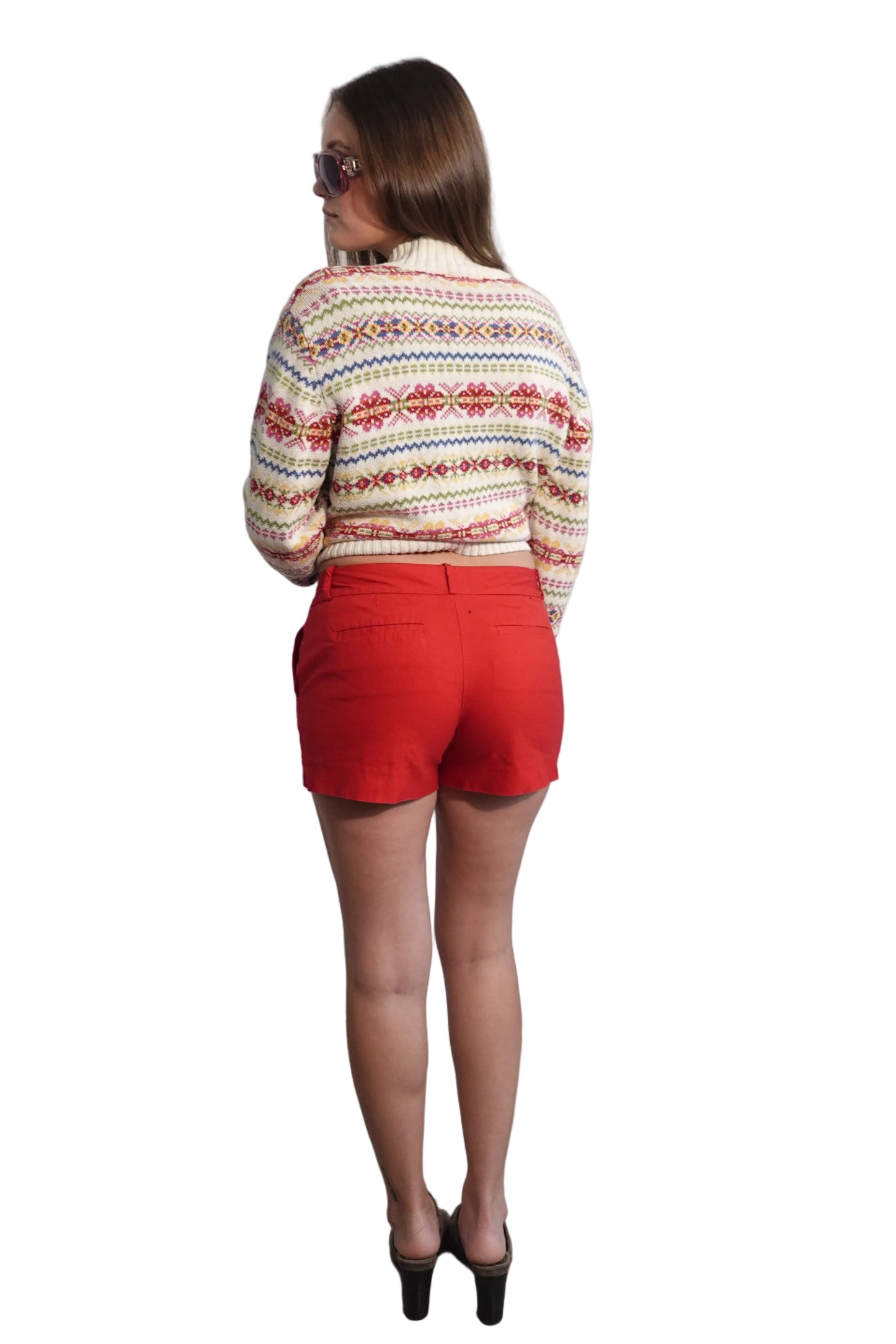 Martin Fit Tailored Mini Shorts - Cherry Red-6