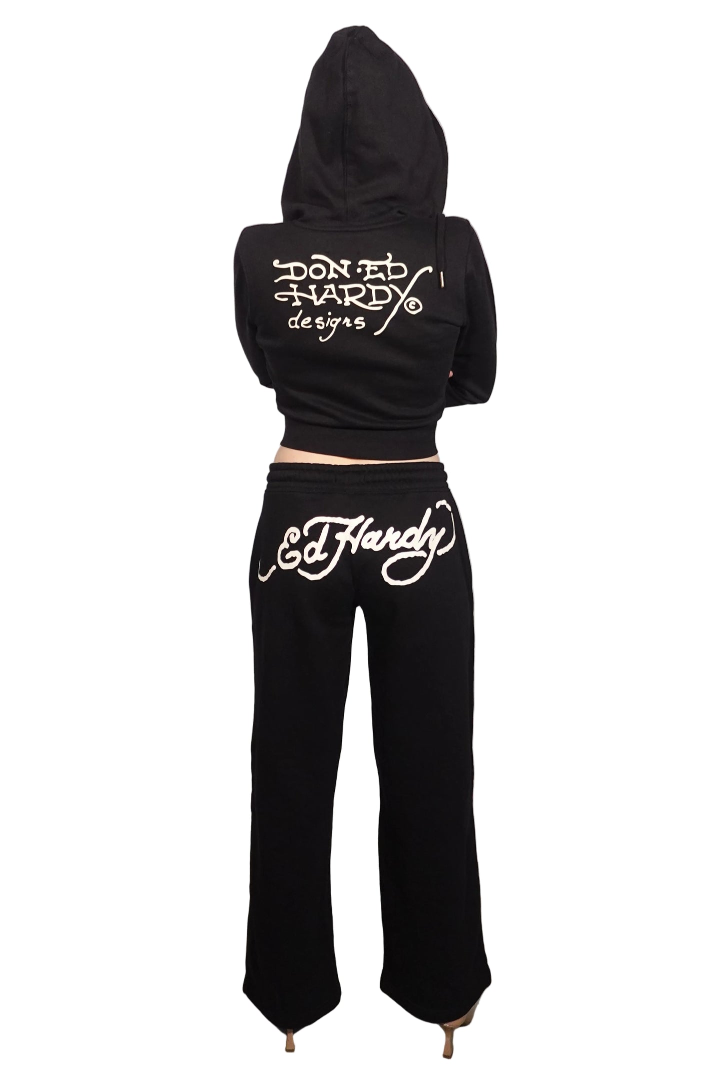 Vintage Ed Hardy Black Sweat Set