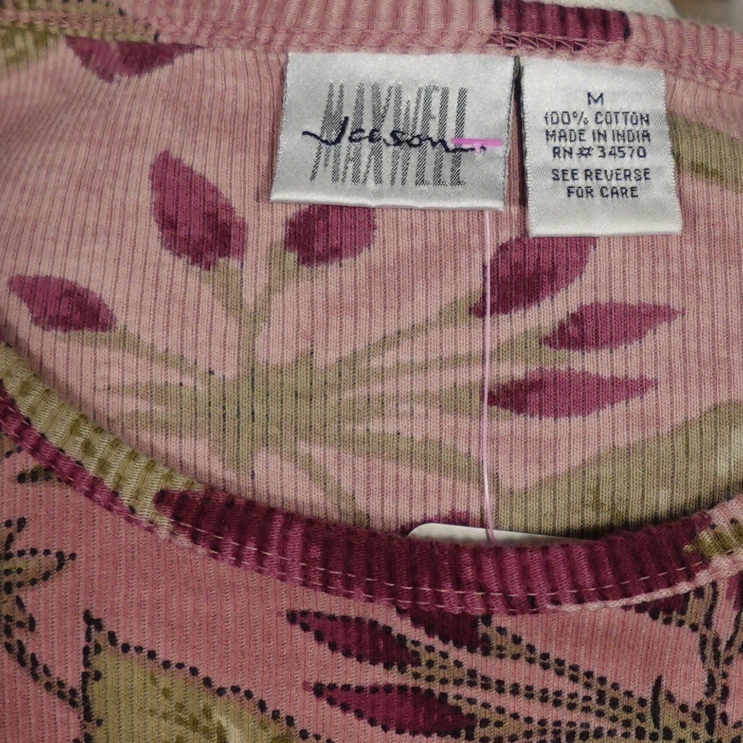 Maxwell Pink Floral Baby Tee -M