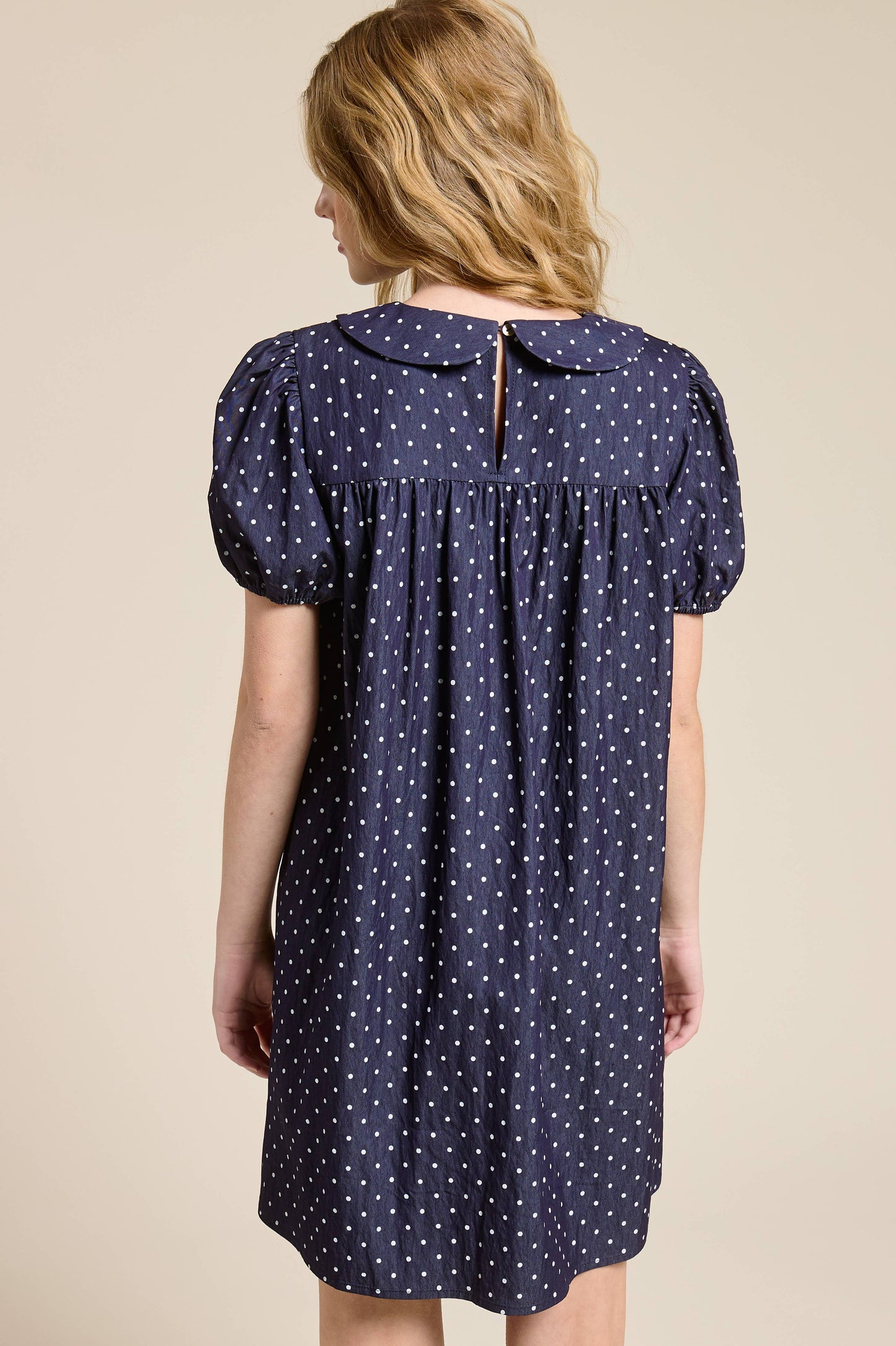 Polka Dot Babydoll Mini Dress