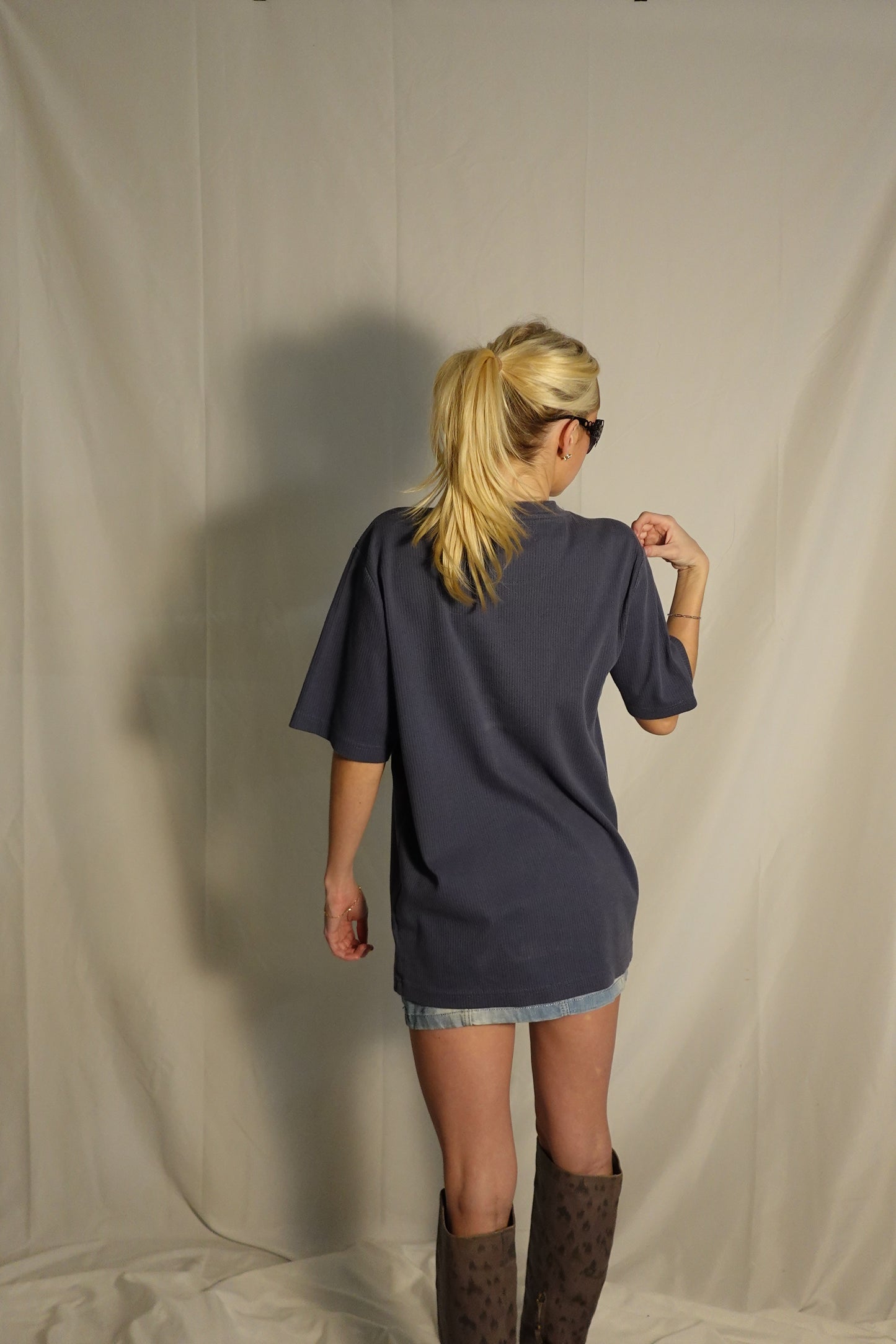 "I ❤️ BEER" Grey/Blue Vintage Tee