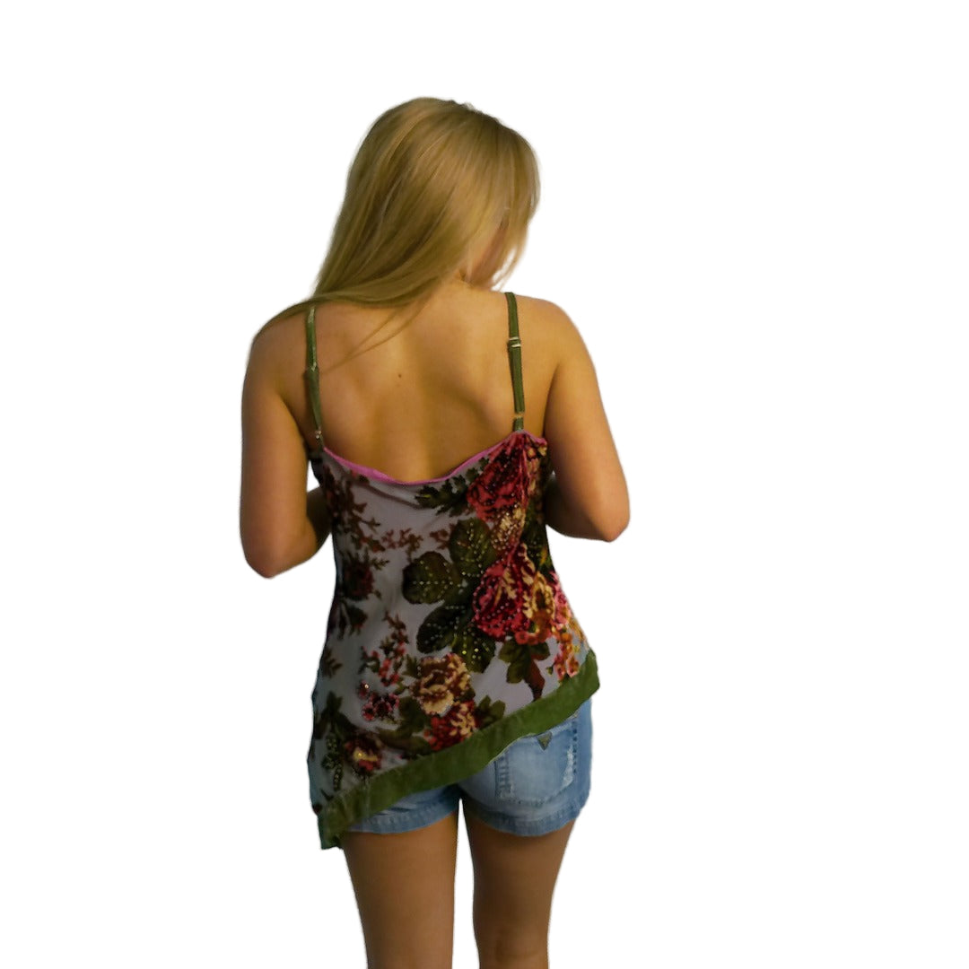 Velvet Beaded Top