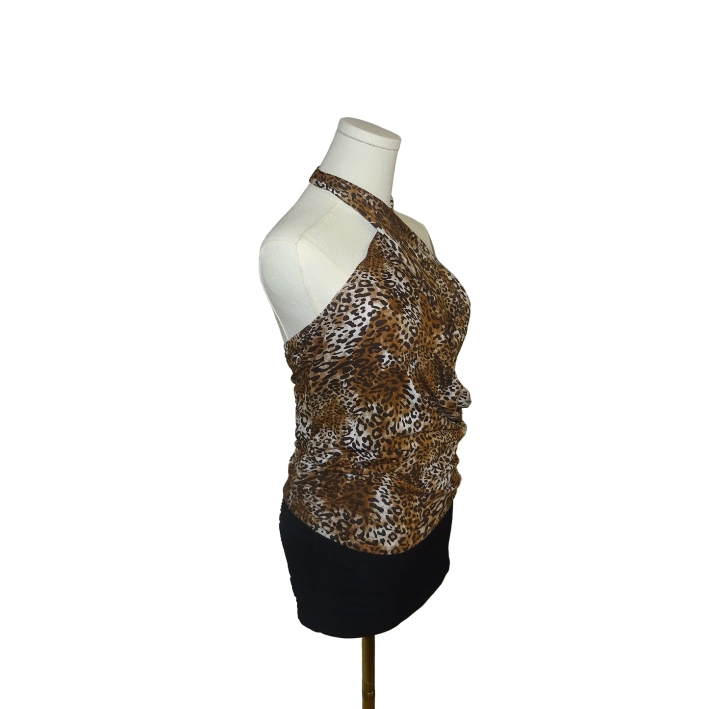 Leopard Halter Top