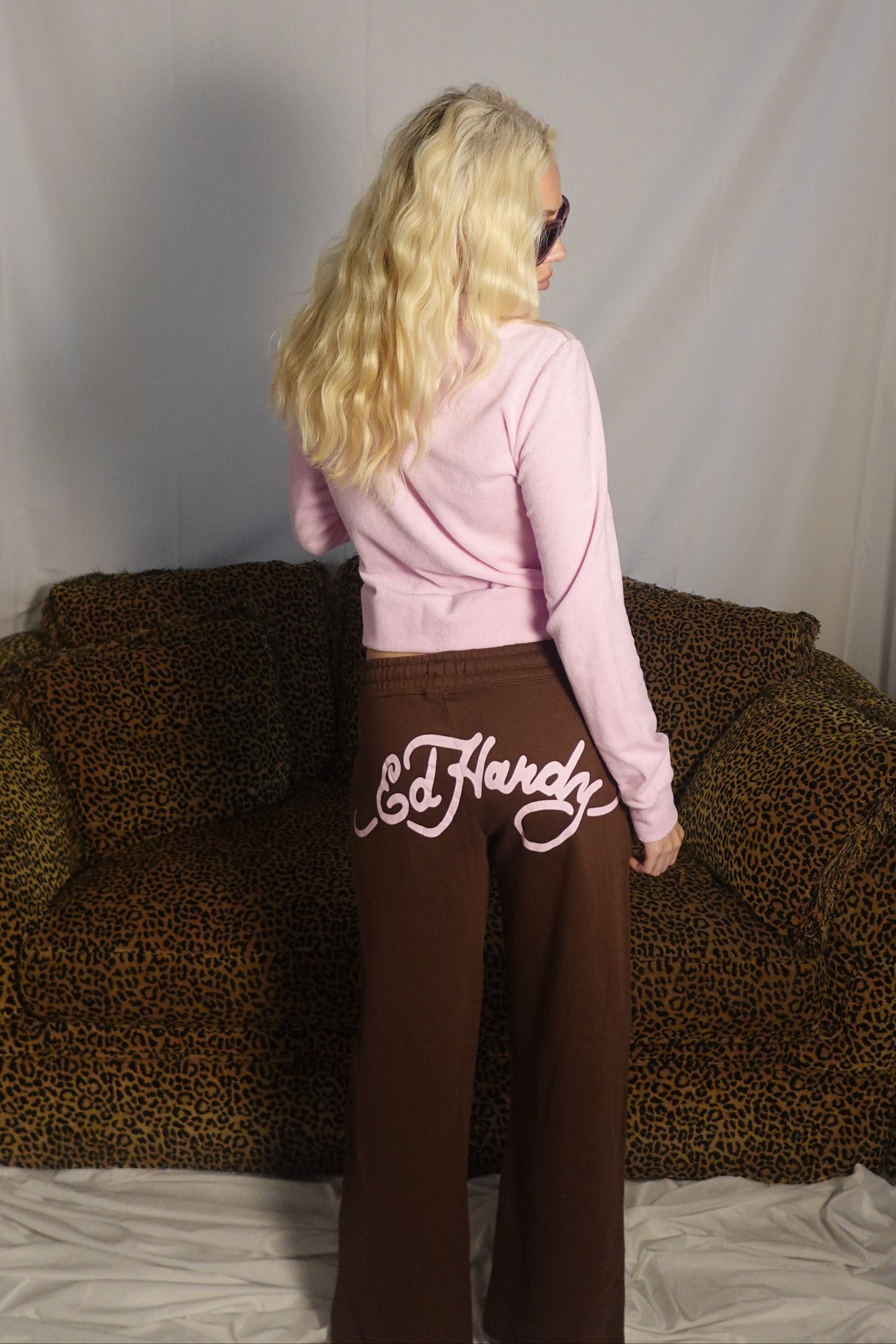 Ed Hardy Brown Tiger Sweatpants