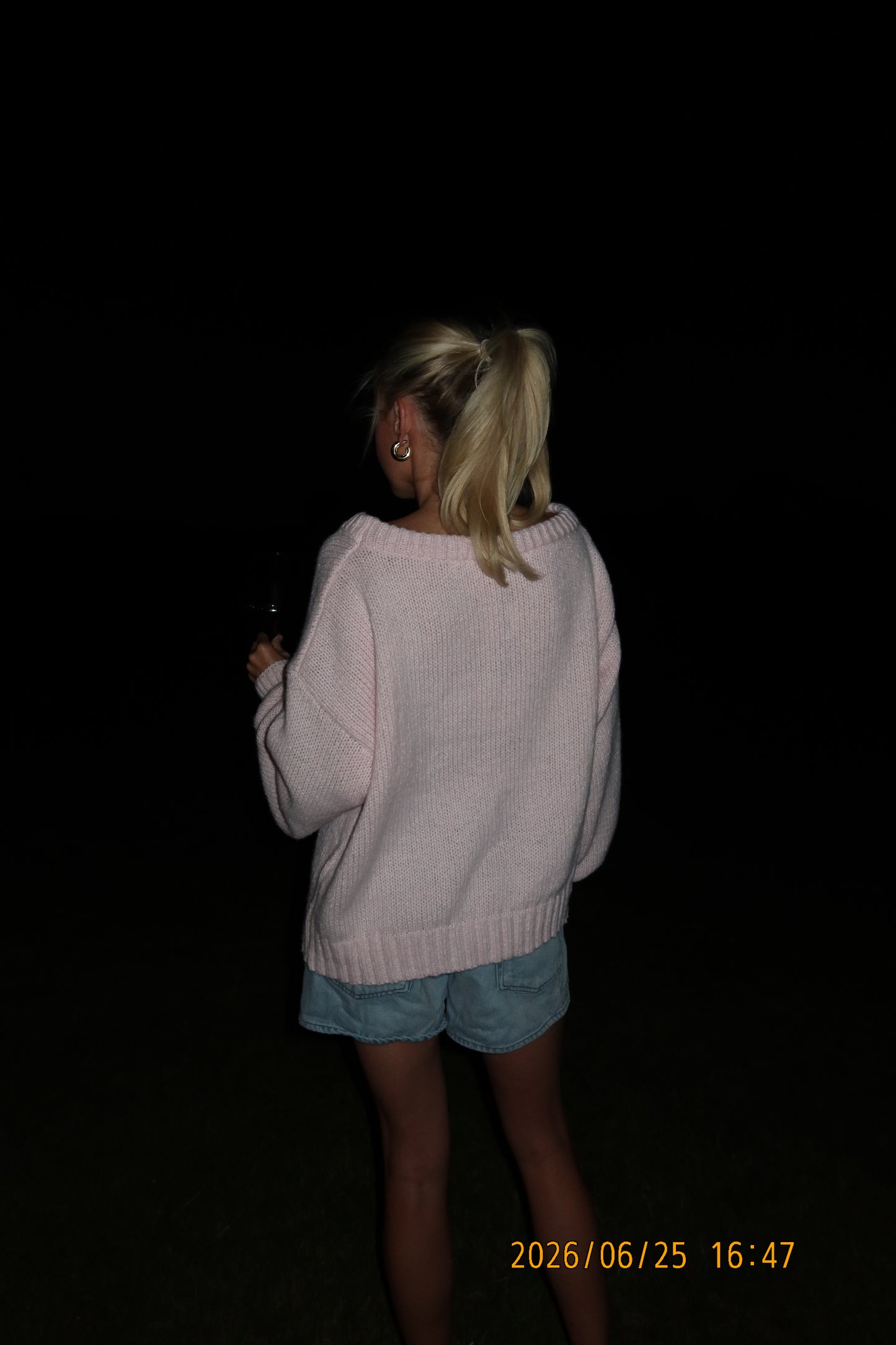 American Flag Knit Off The Shoulder
