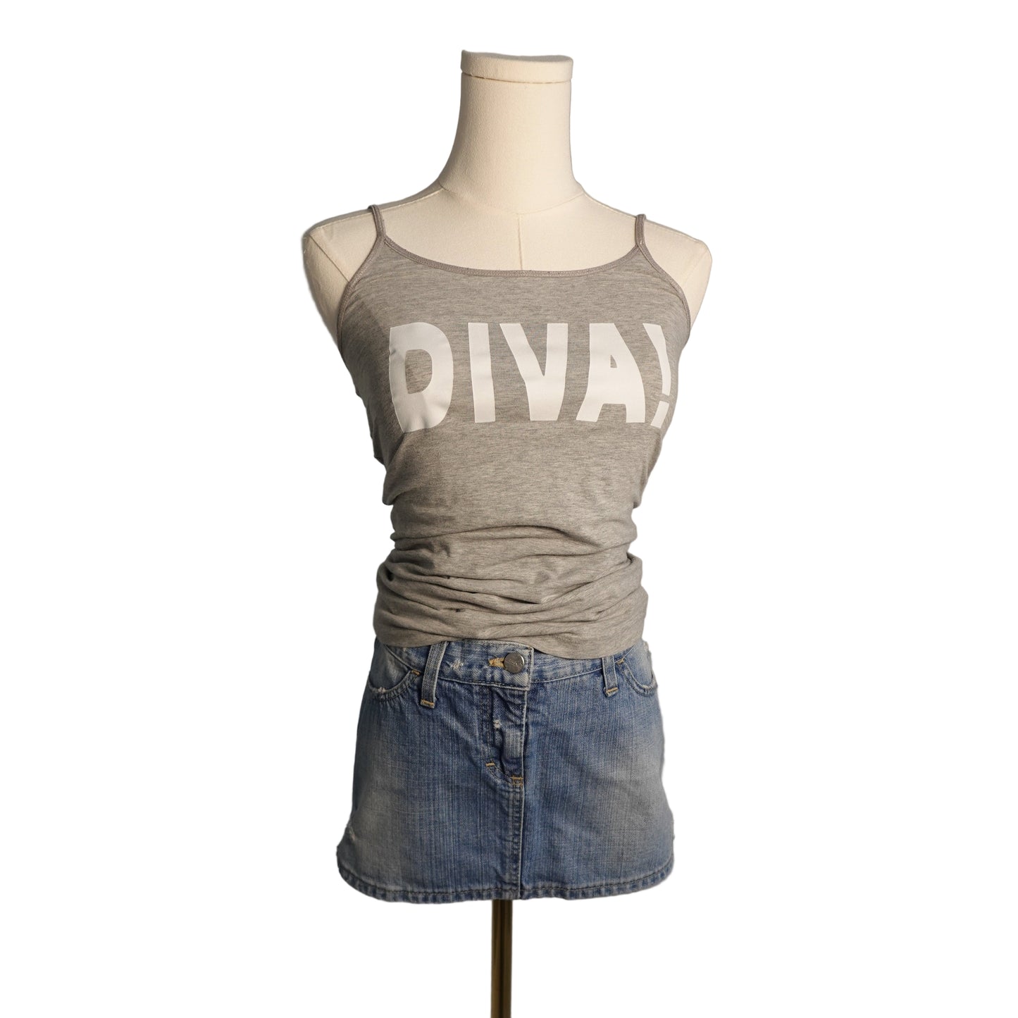 Grey DIVA! Tank Top-S