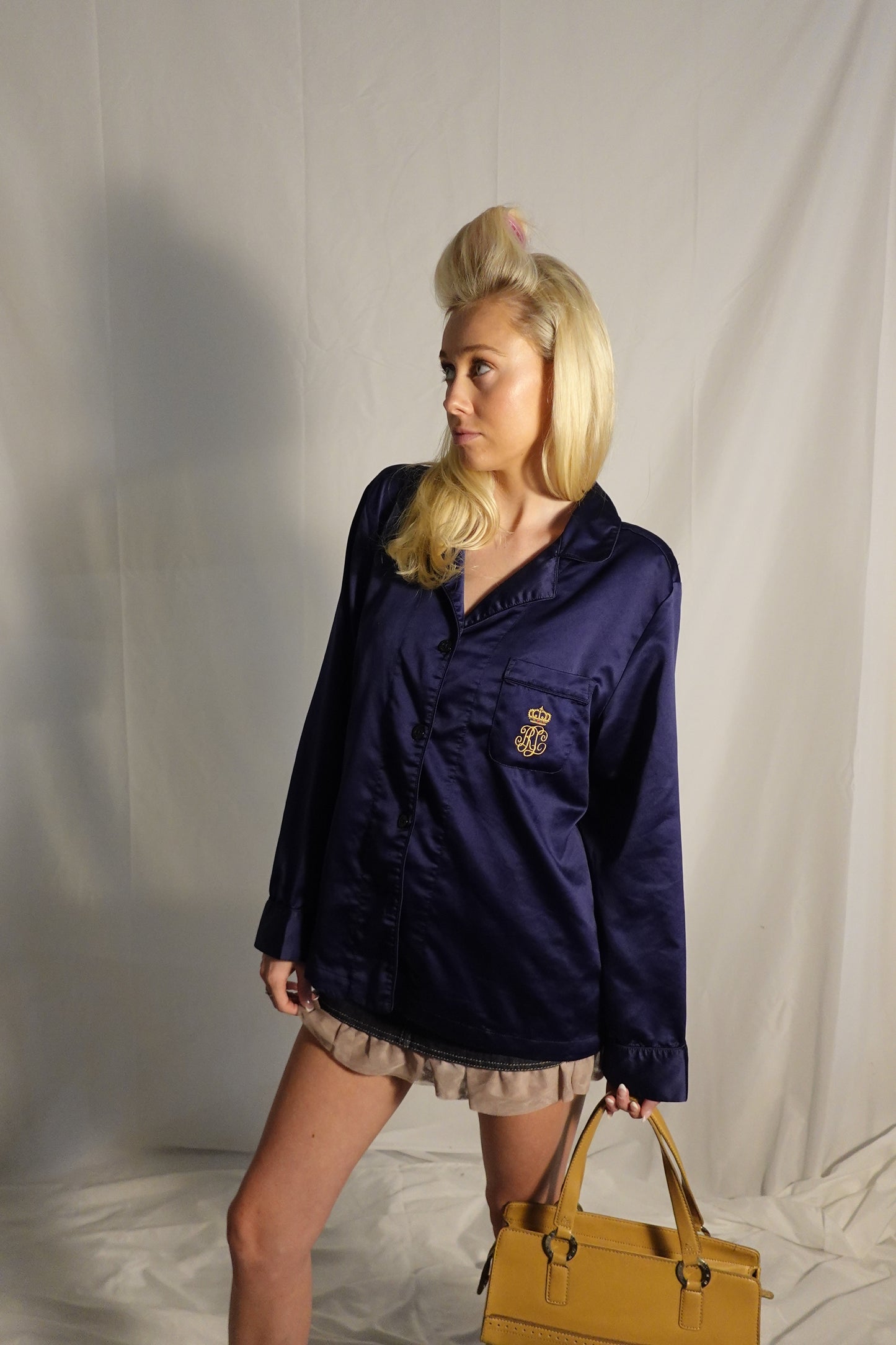 Denim Skirt with ruffle