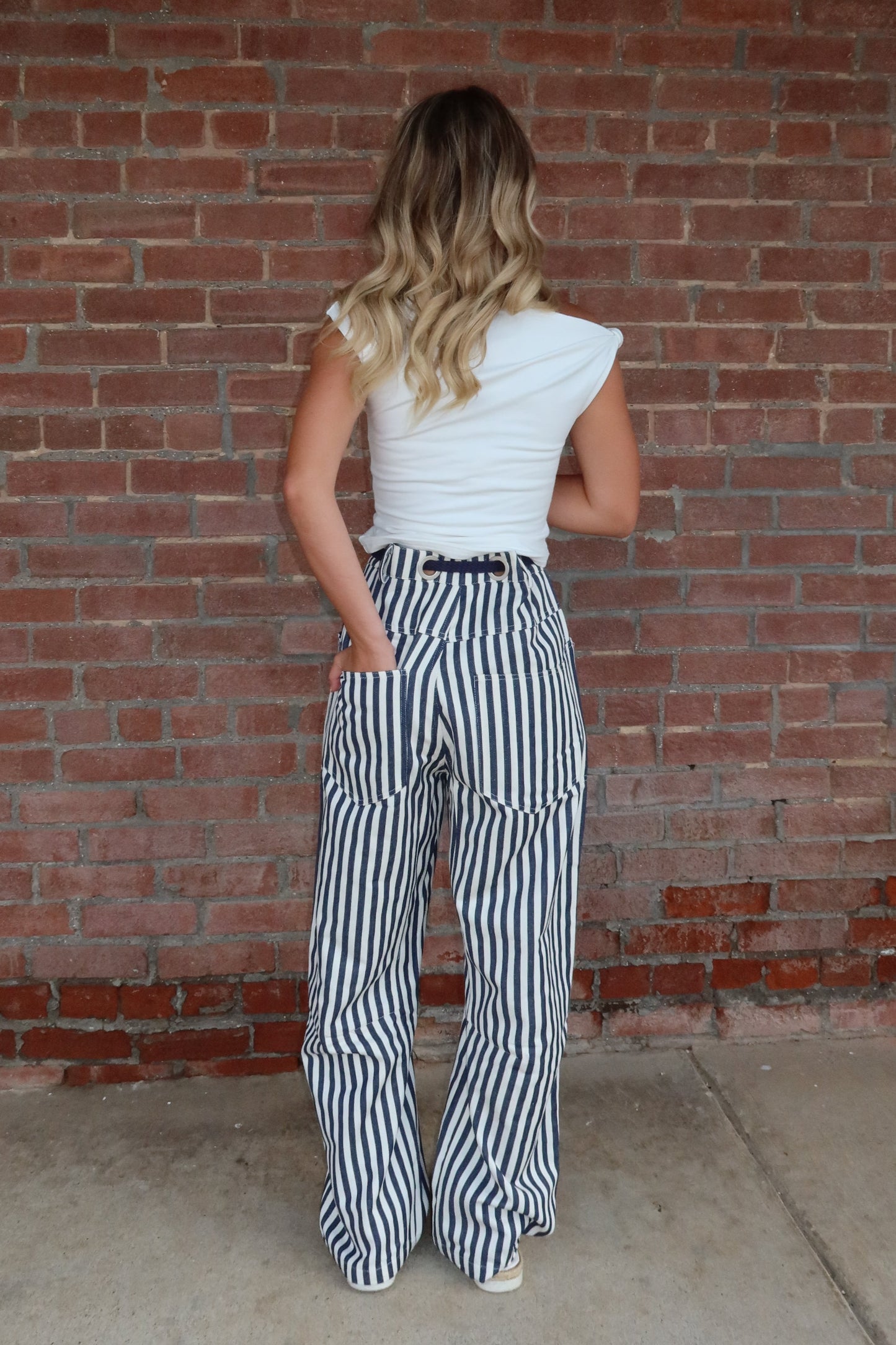 Railroad Striped Utility Pants