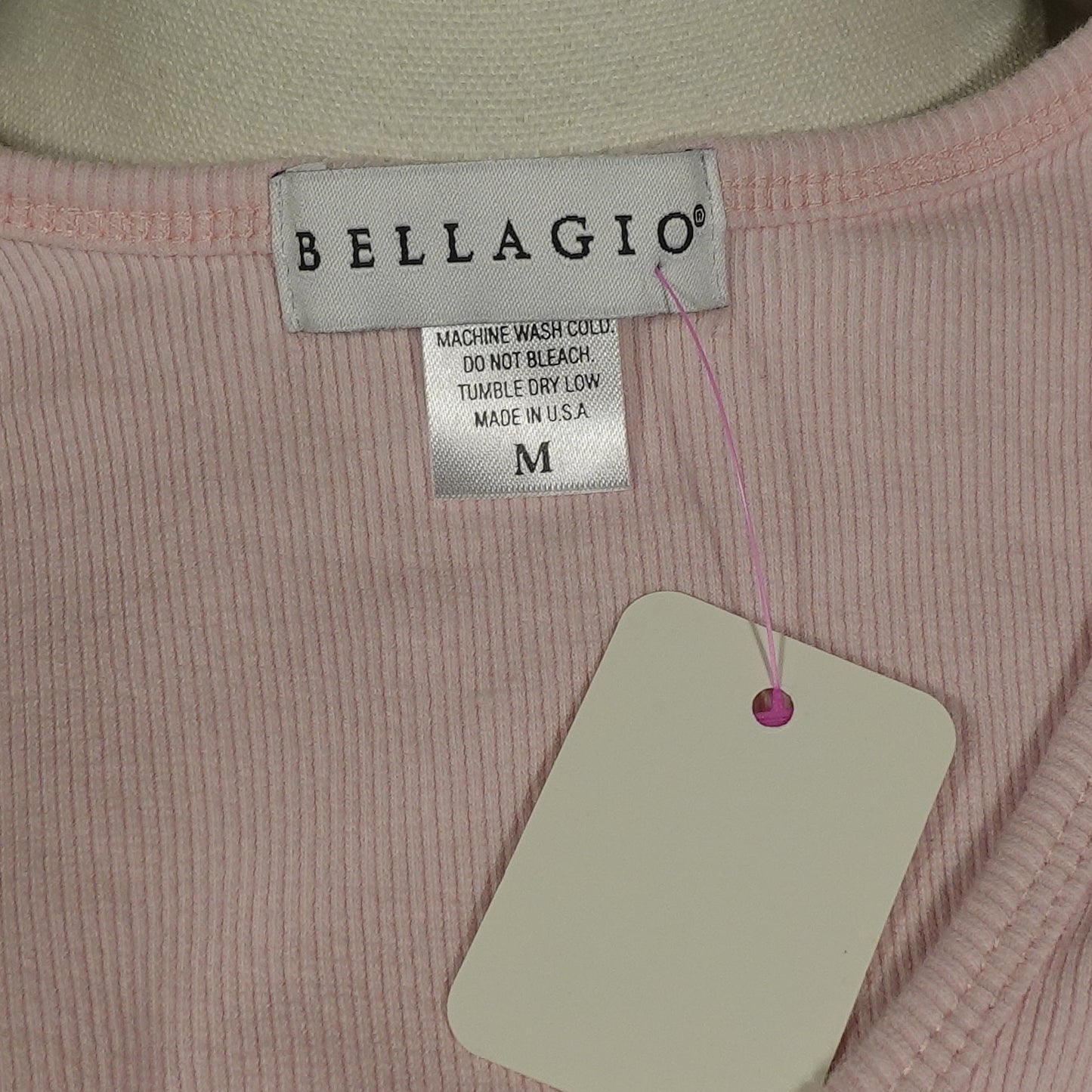 Bellagio Butterfly Ribbed Tank Top-M