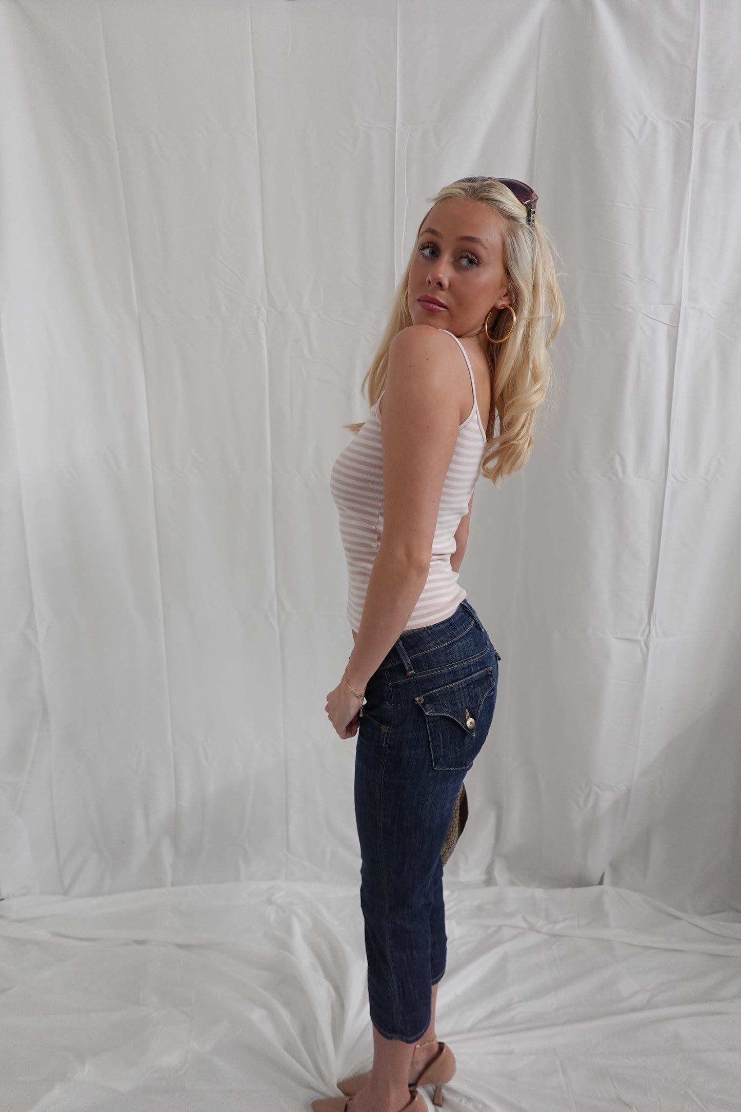 Hudson Dark Denim Capris