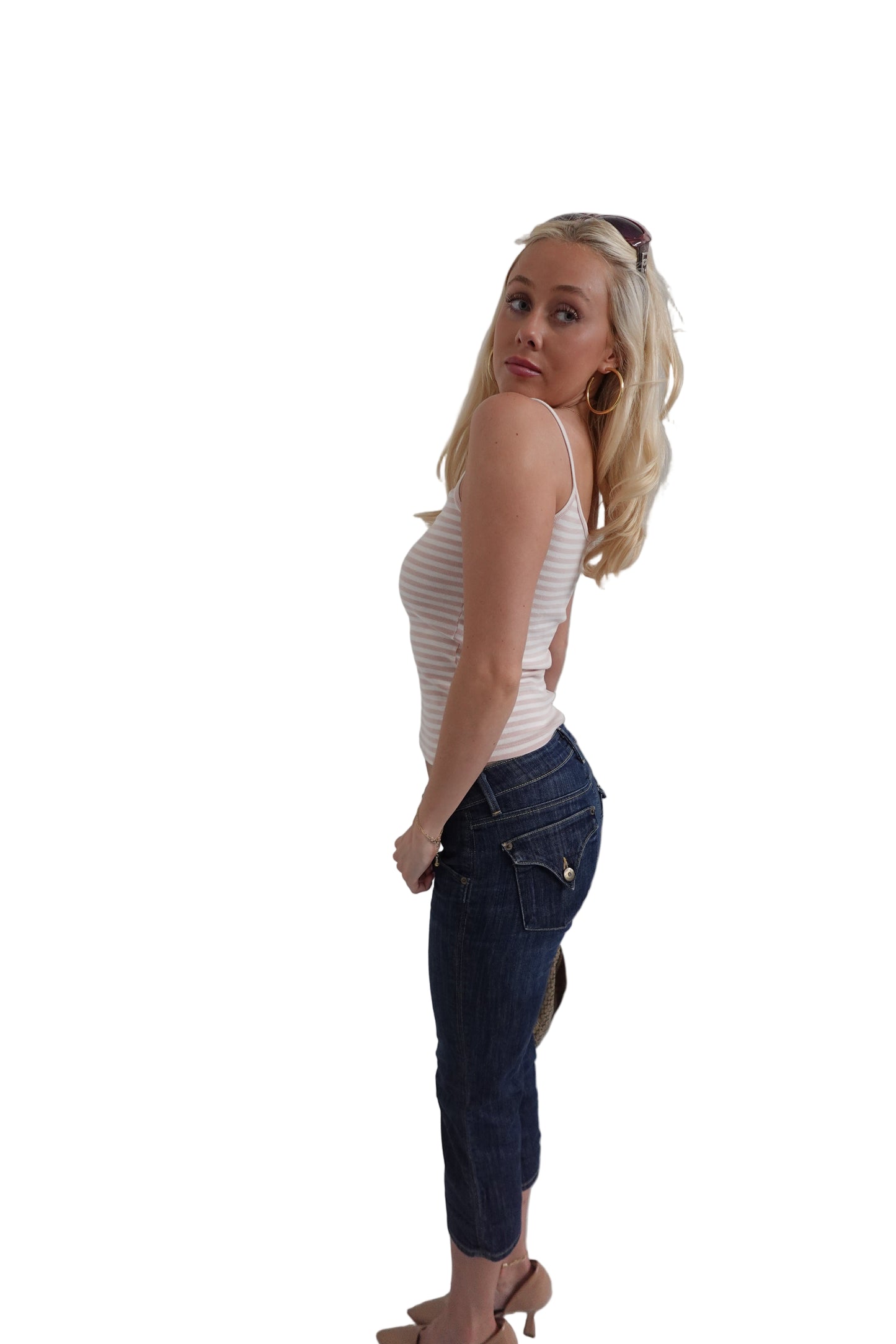 Hudson Dark Denim Capris