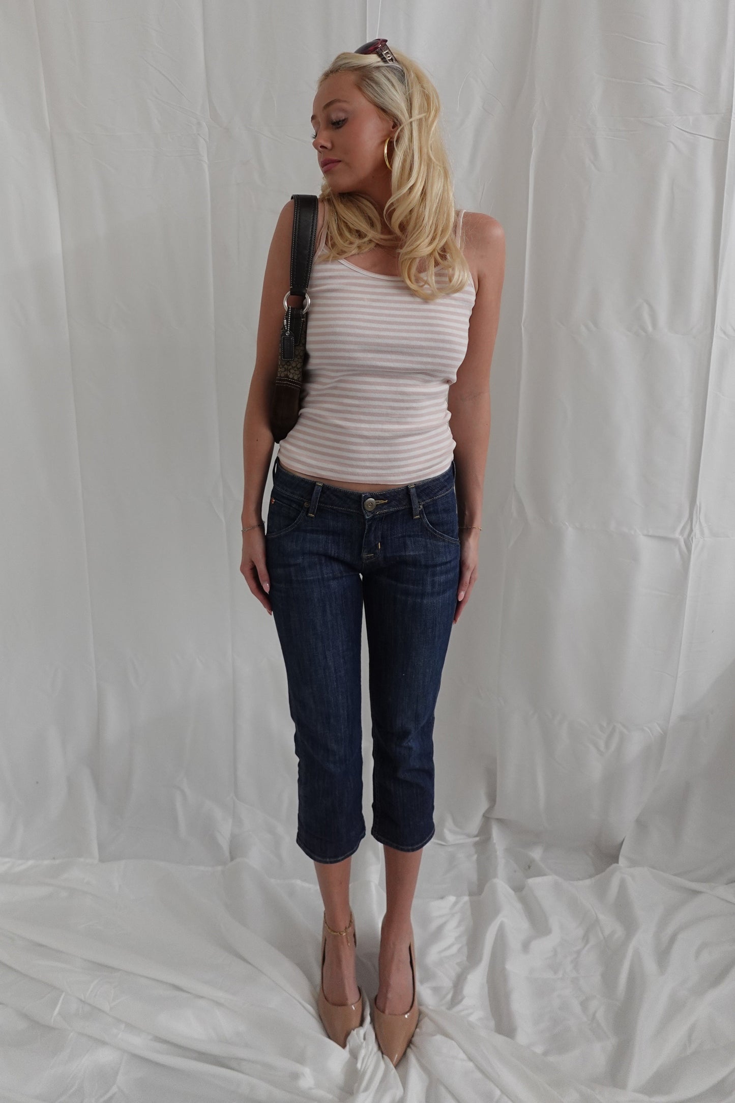 Hudson Dark Denim Capris