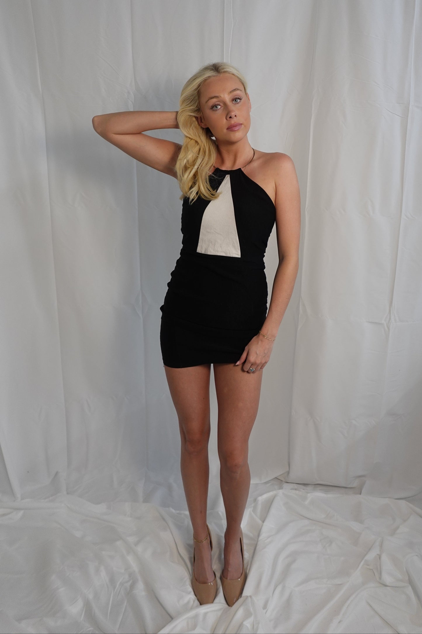 Black mini dress