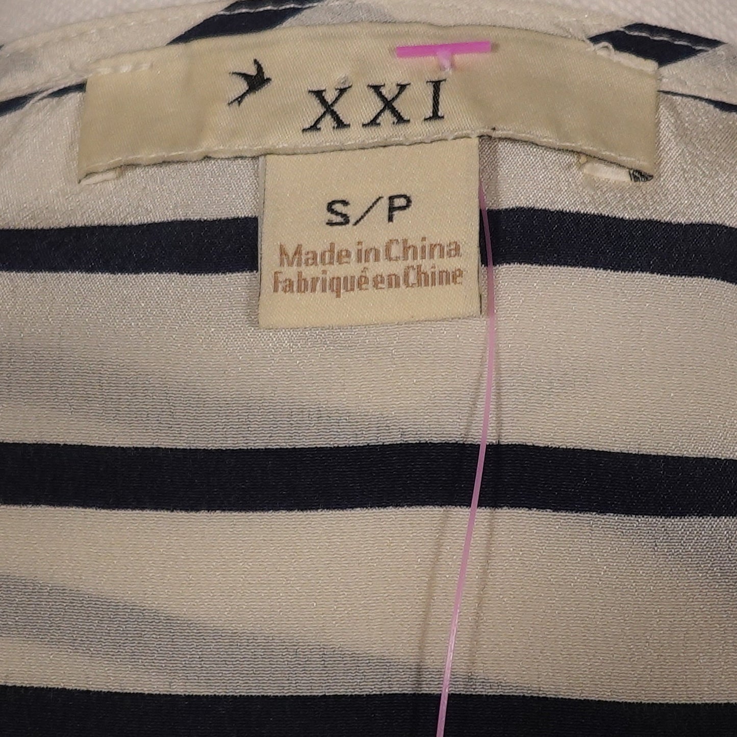 Classic Striped Racerback Tank-S