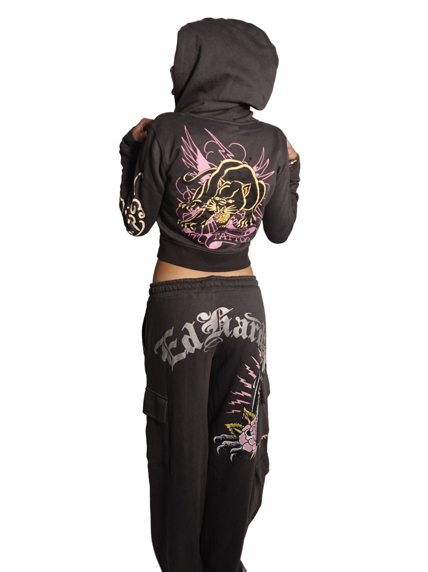Ed Hardy Dark Gray Panther Jacket