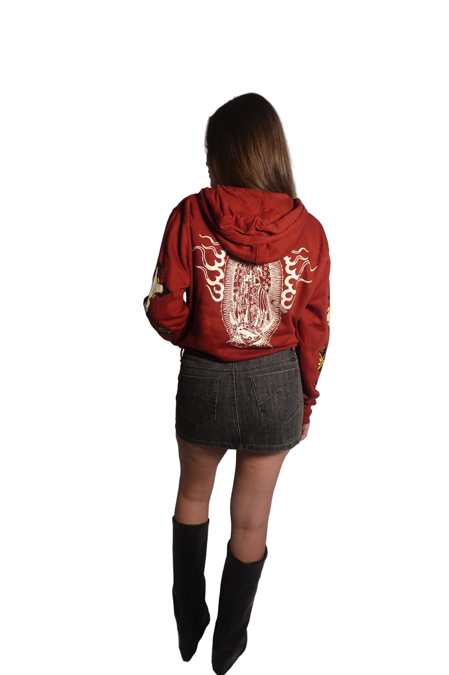Ed Hardy Maroon Cropped Jacket