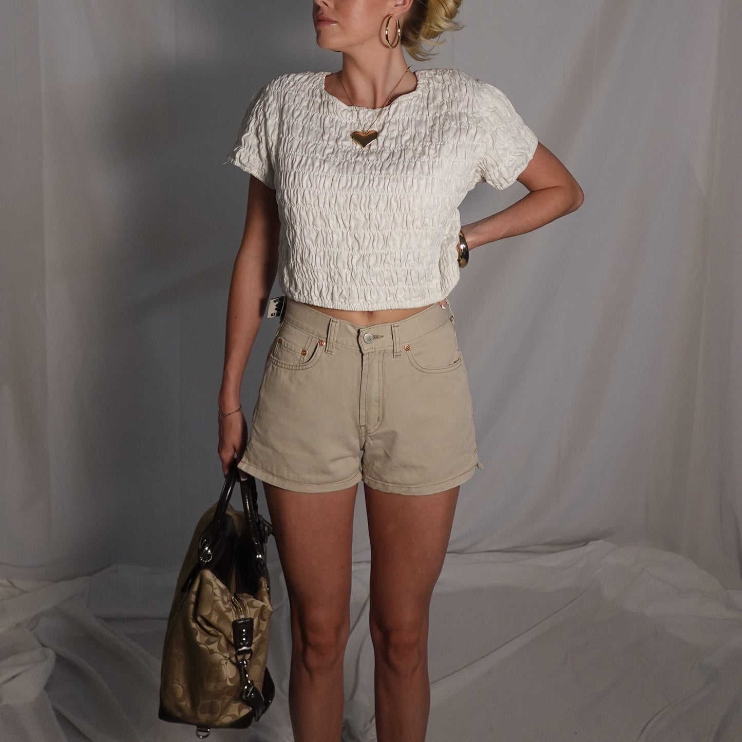 White Elastic Top