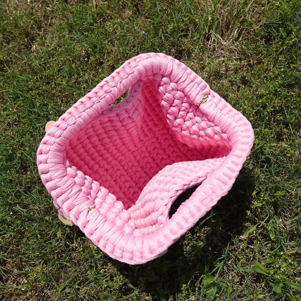 Woven Sequin Mini Handbag