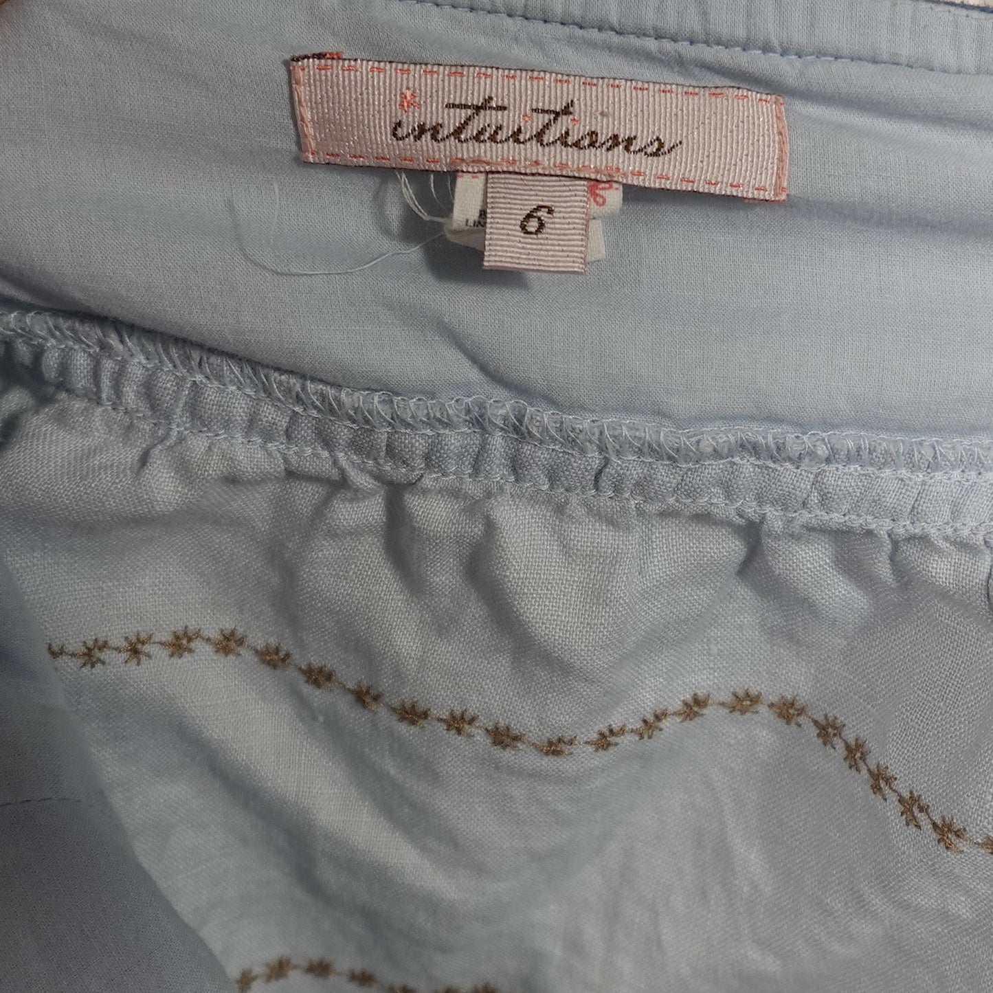 Anthropologie Intuitions Embroidered Halter Top – Size 6