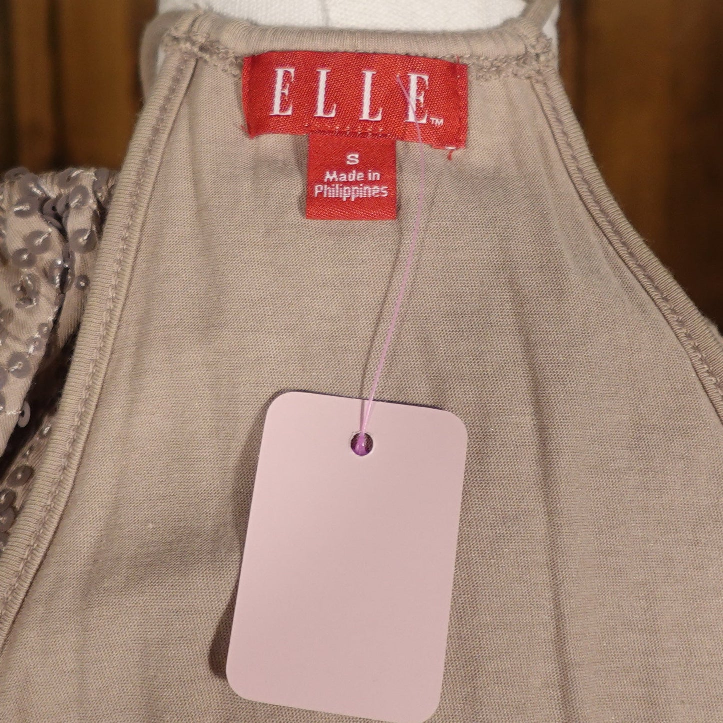 ELLE Sequin Halter Top-S