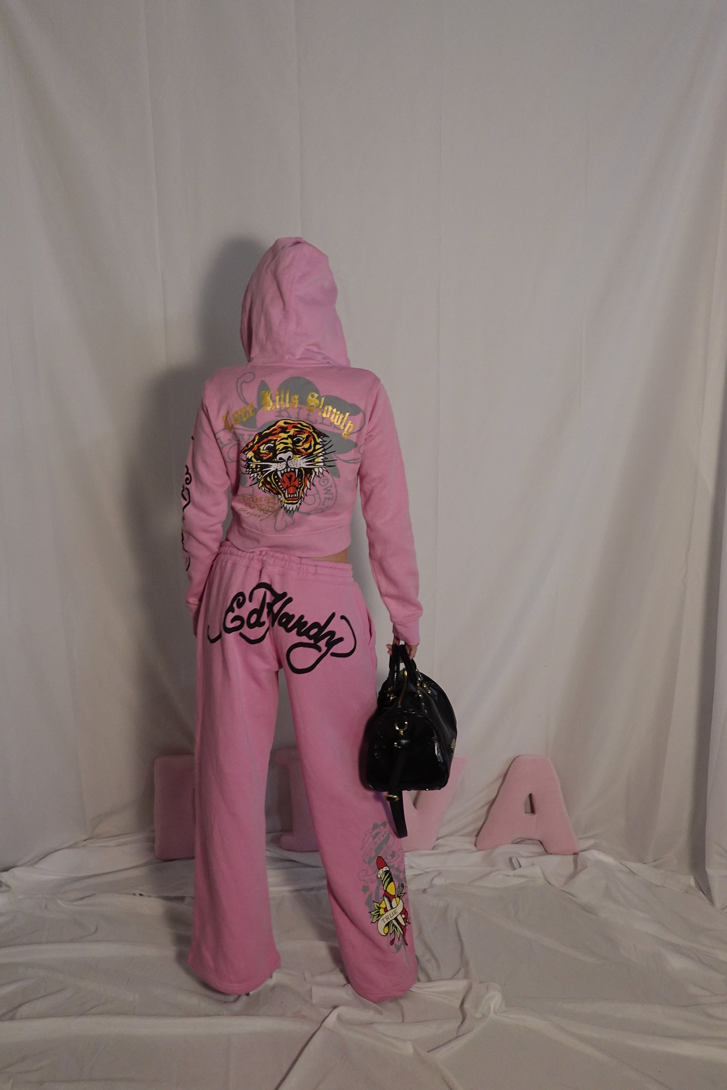 Pink Ed Hardy Tiger Sweatpant