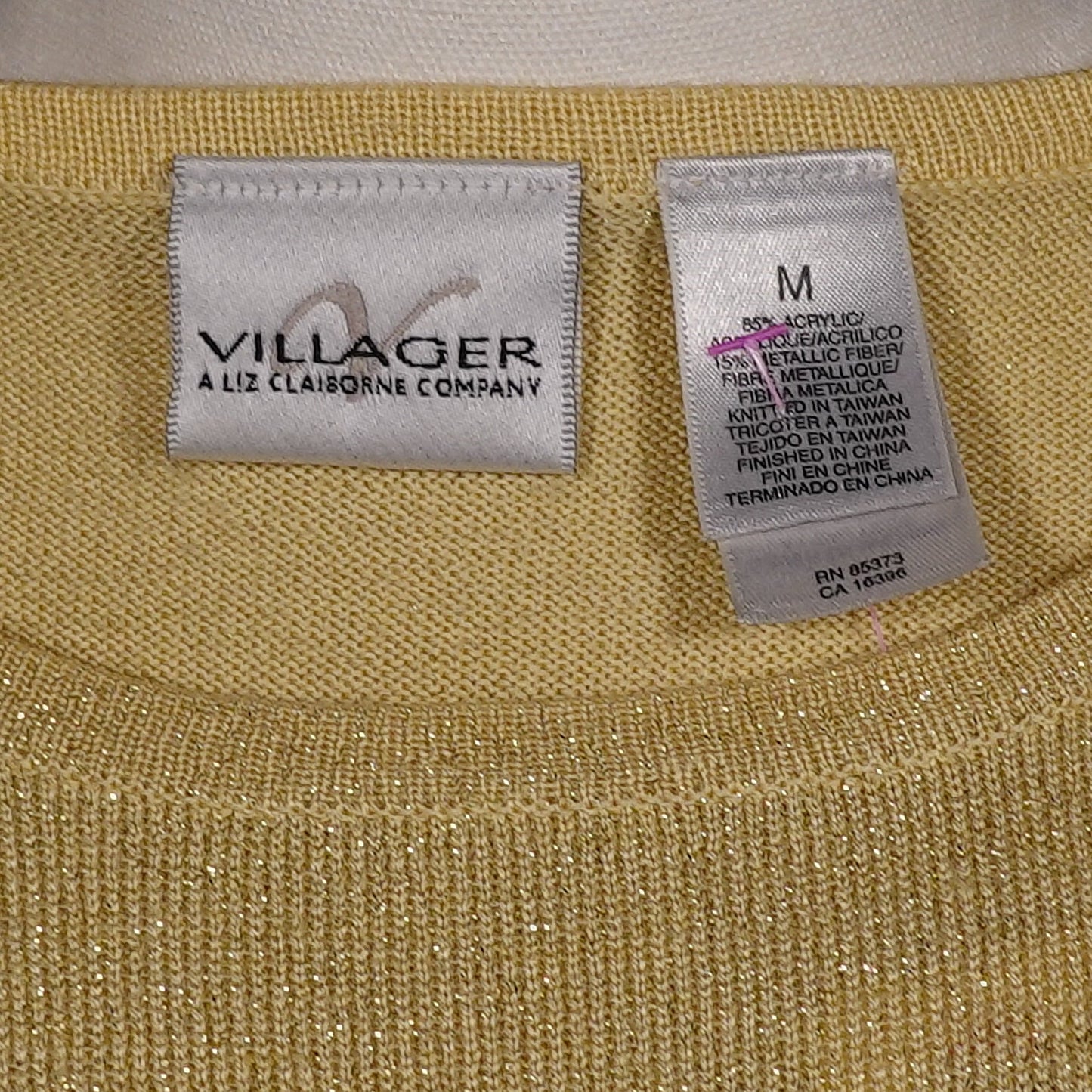 Golden Hour Shimmer Knit Top (M)