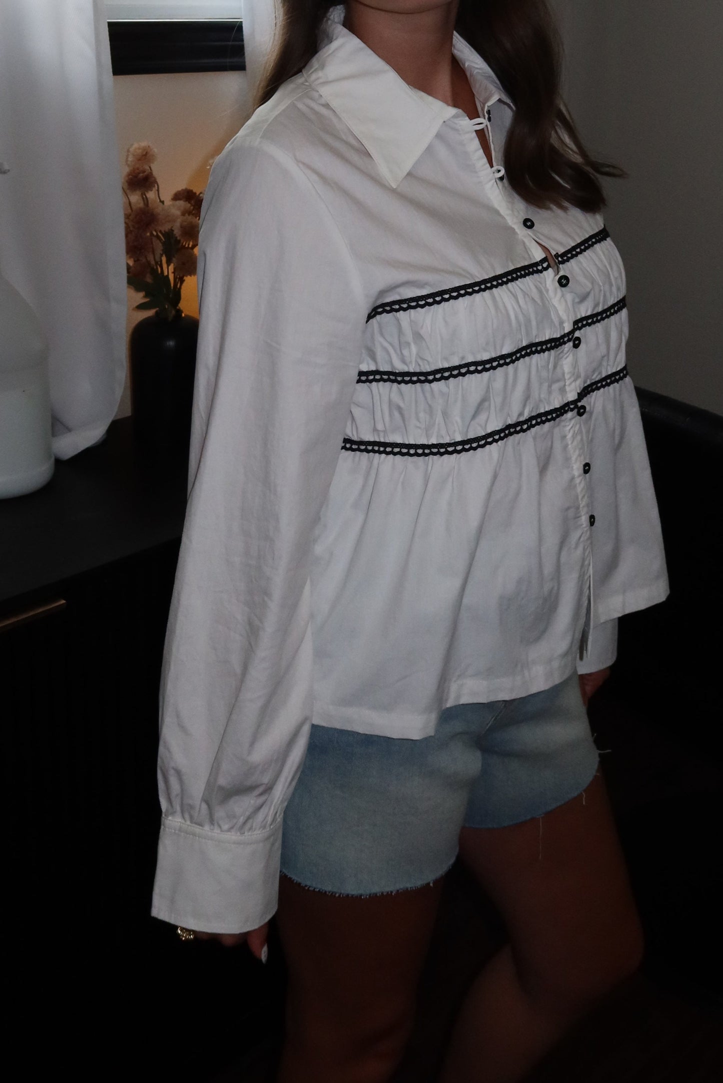 Babydoll Button Down Blouse