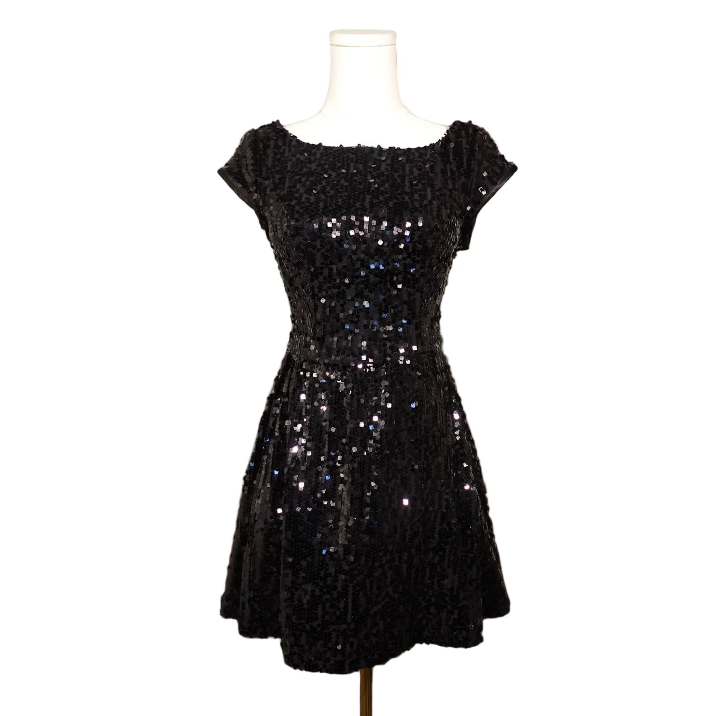 B. Darlin Black Sequin Fit & Flare Dress (3/4)