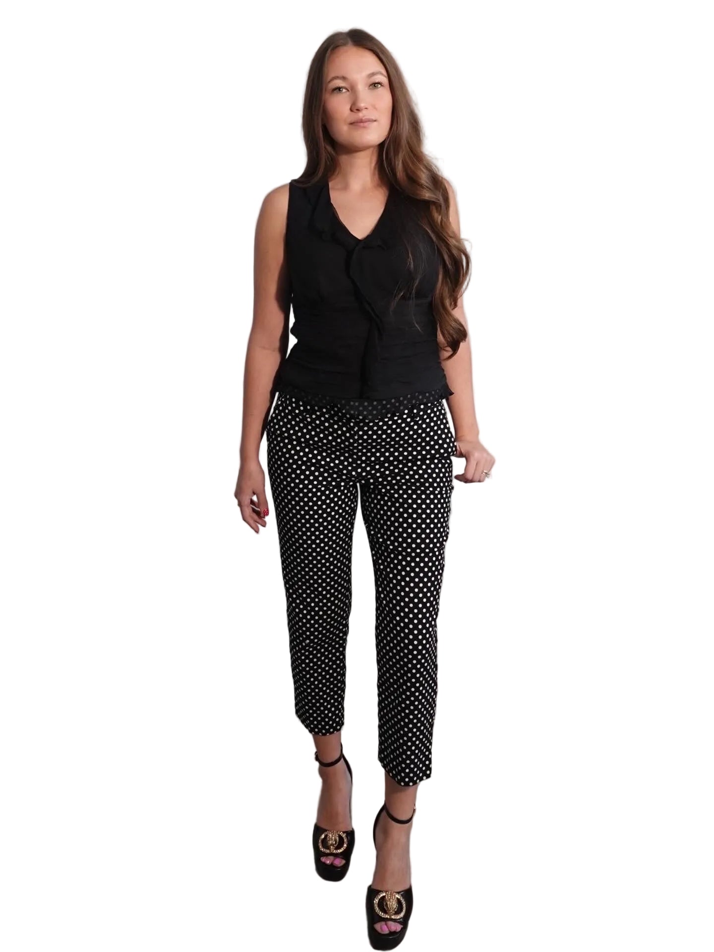 Polka Dot Capri Pants