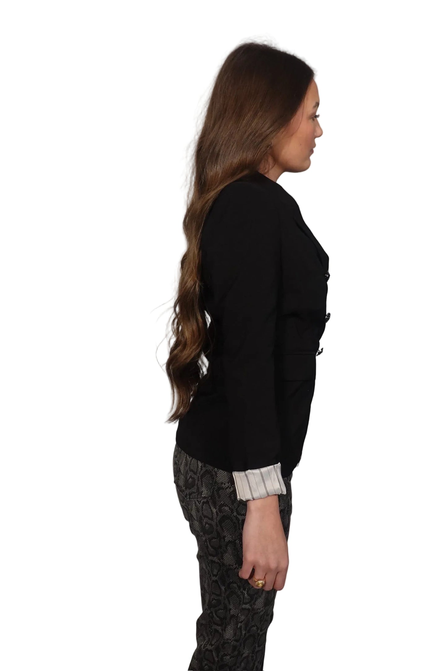 Nicole Miller Black Tailored Blazer-S