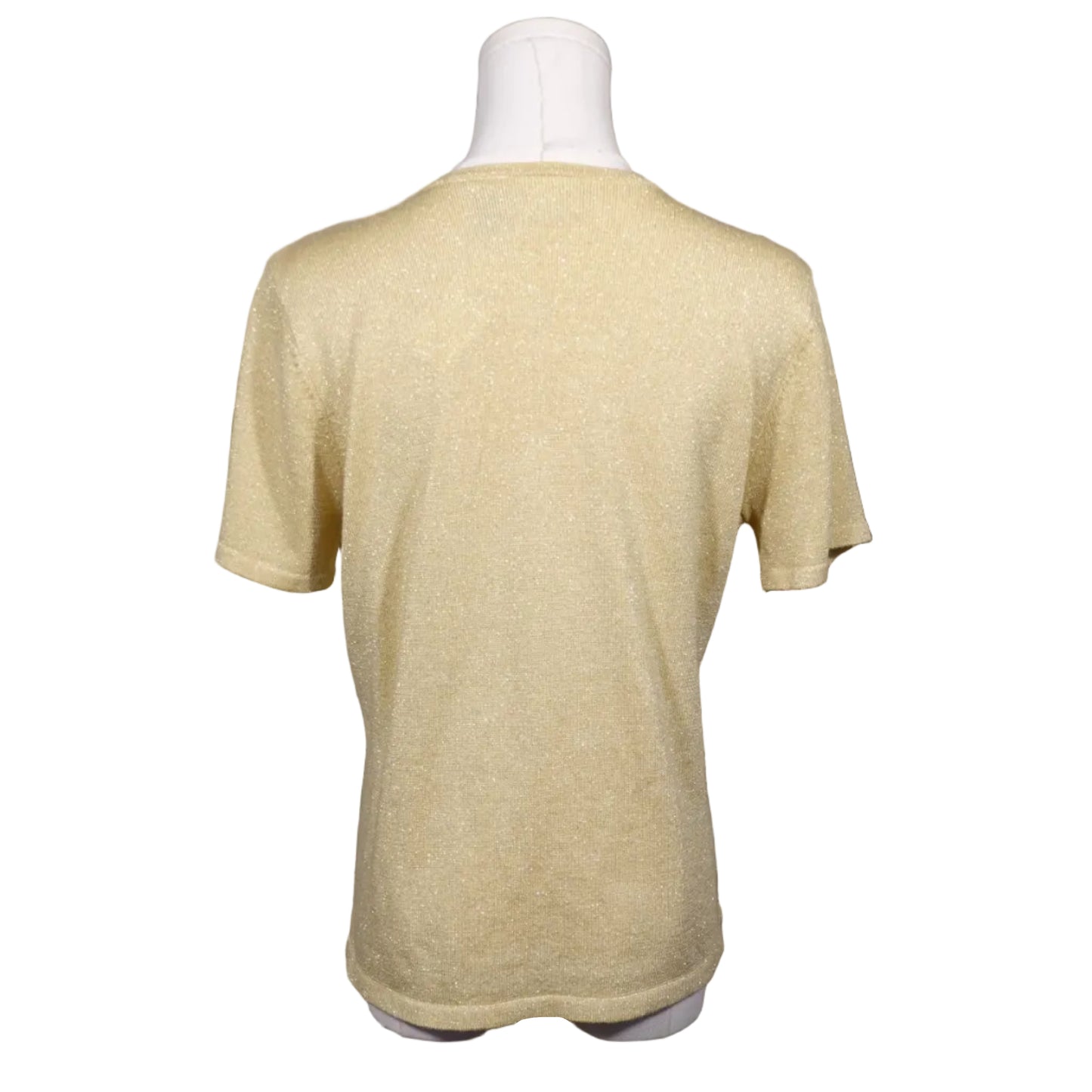Golden Hour Shimmer Knit Top (M)