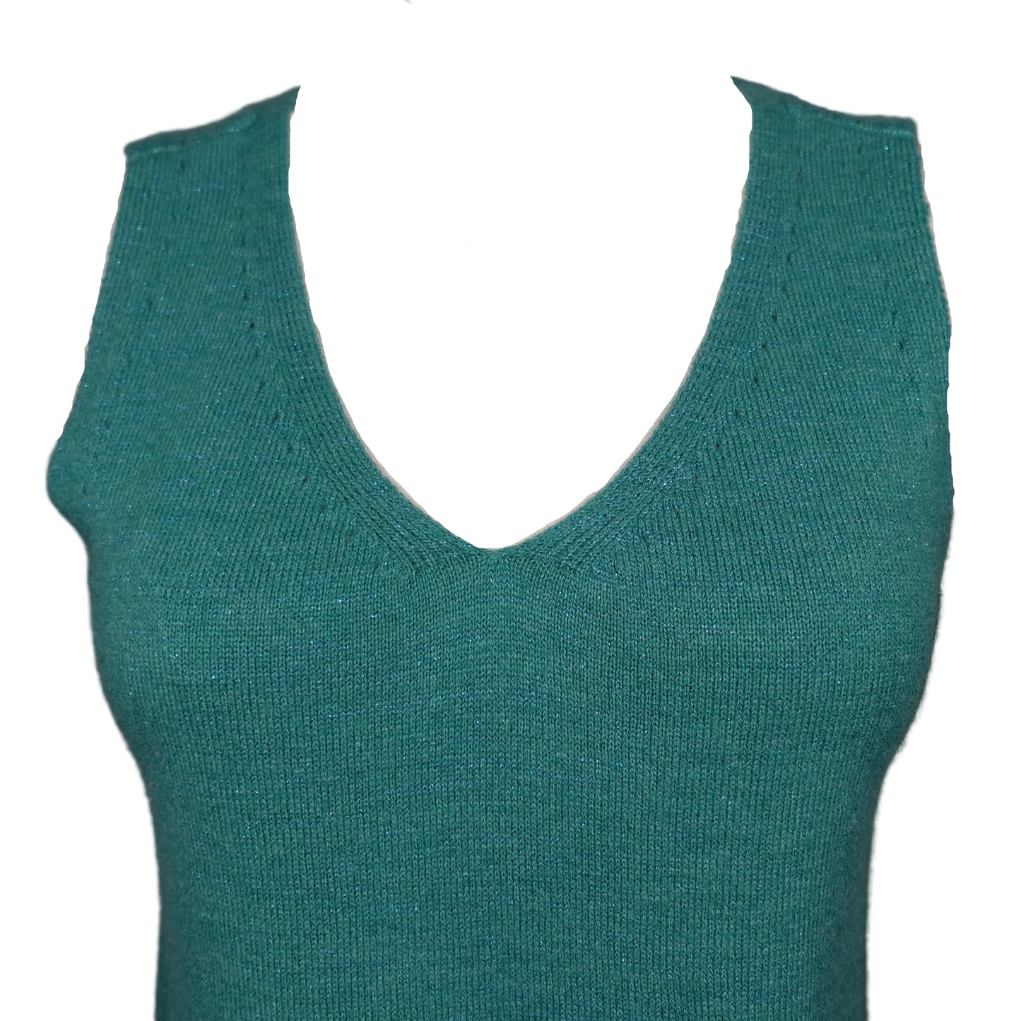 Seafoam Shimmer Knit Tank-S