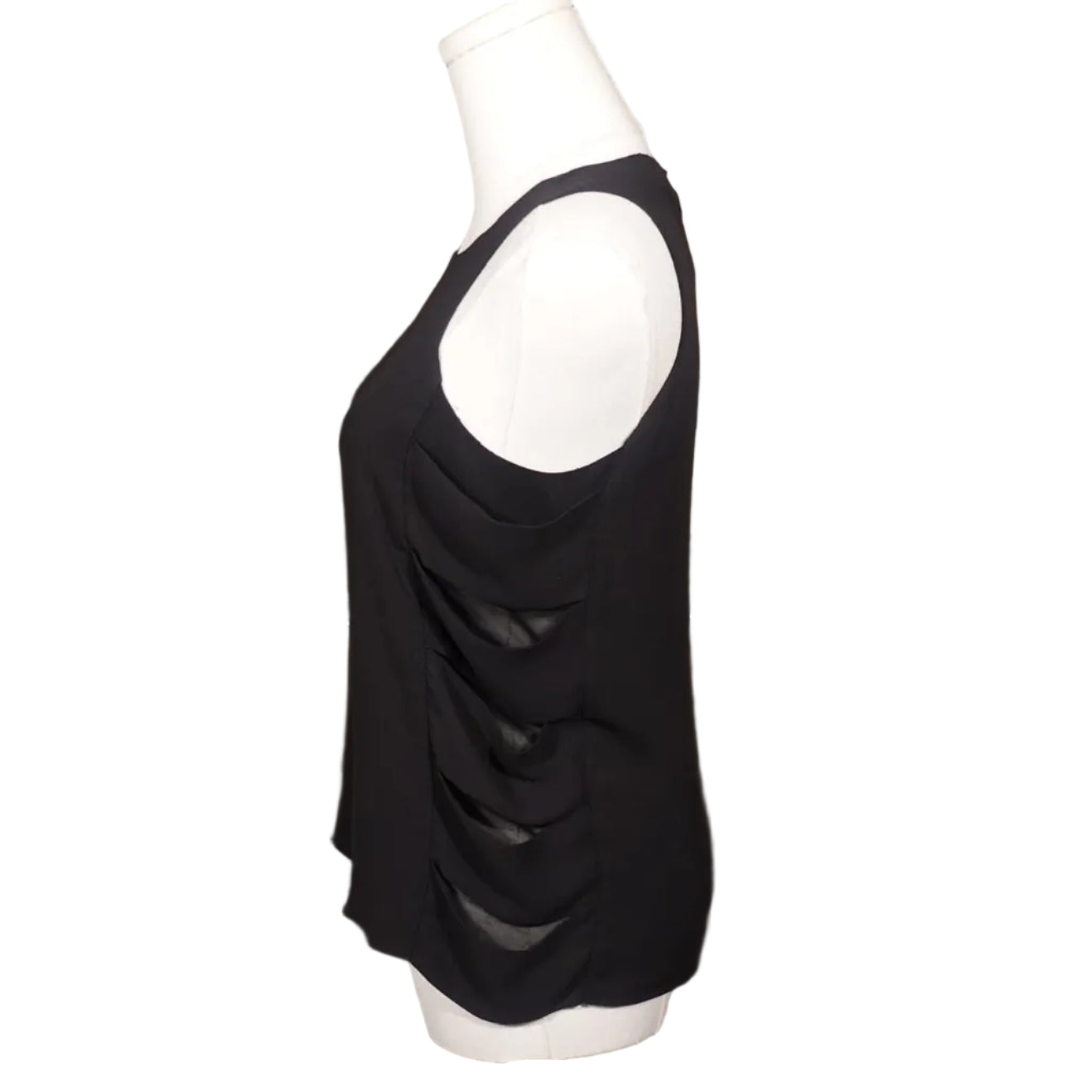 Max Azria Side Ruffle Tank-XXS