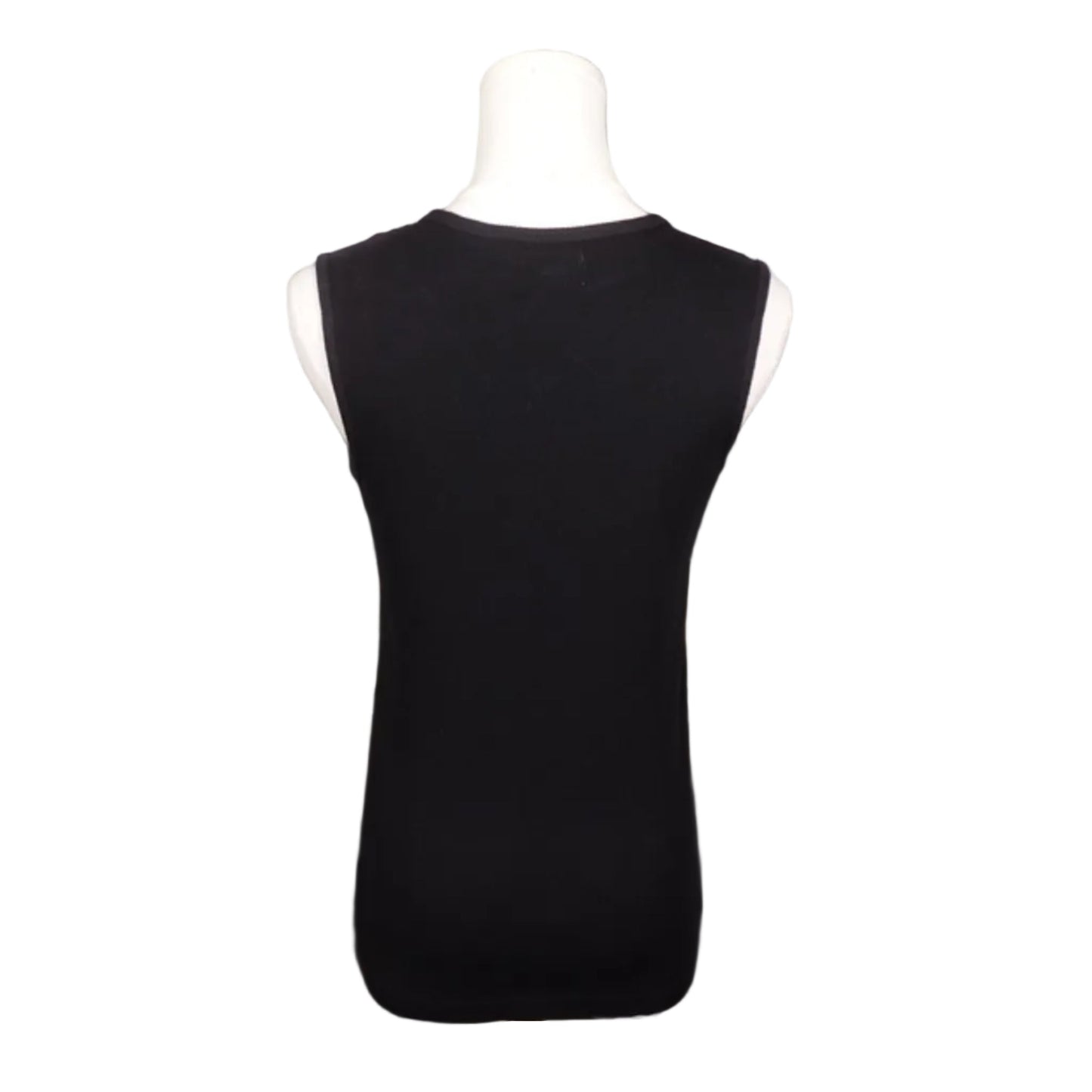Black Rhinestone Tank-S