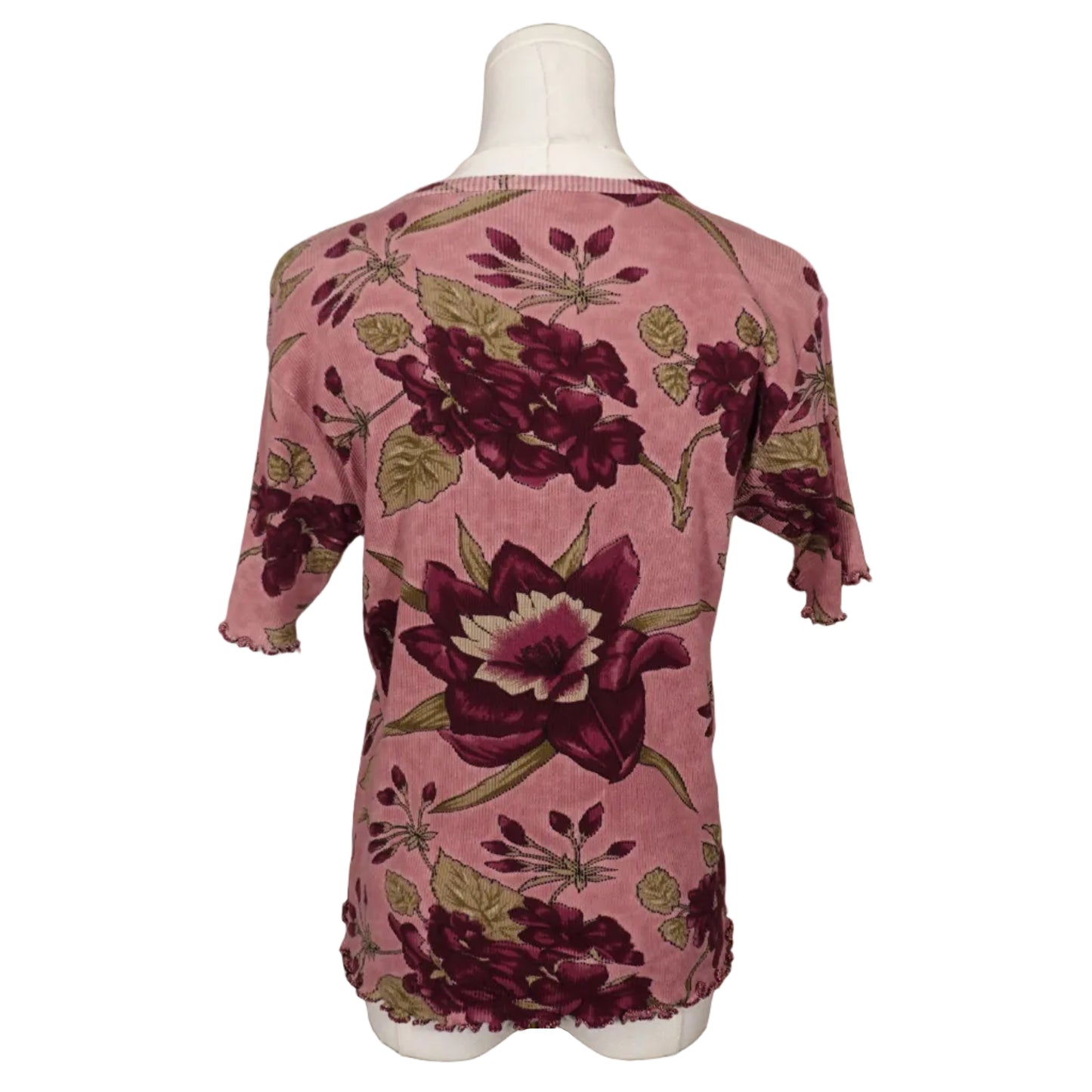 Maxwell Pink Floral Baby Tee -M