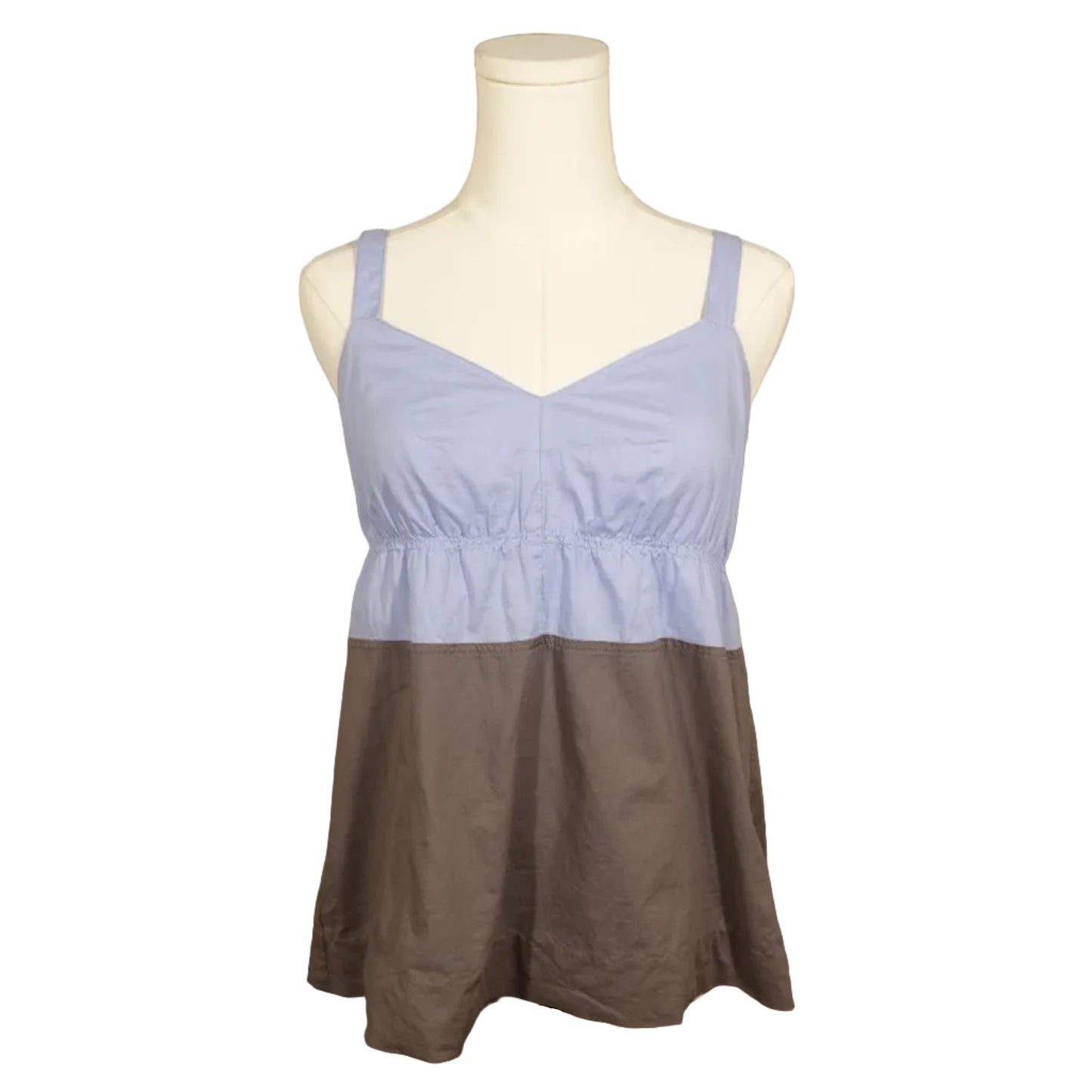 J.Crew Colorblock Cotton Babydoll Tank Top-2