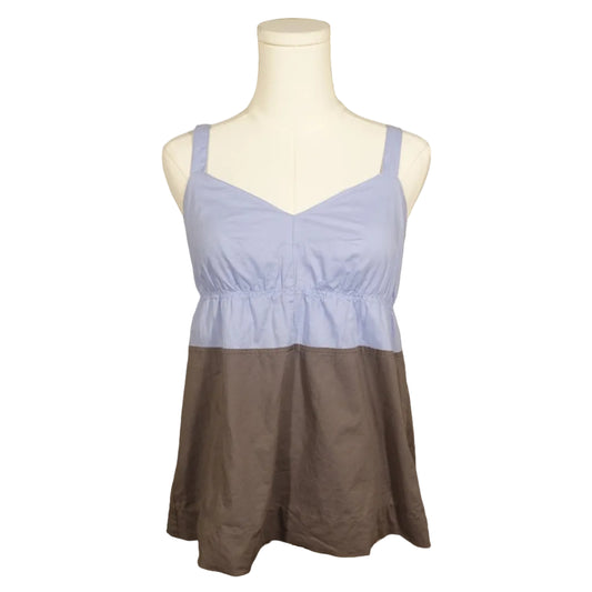 J.Crew Colorblock Cotton Babydoll Tank Top-2