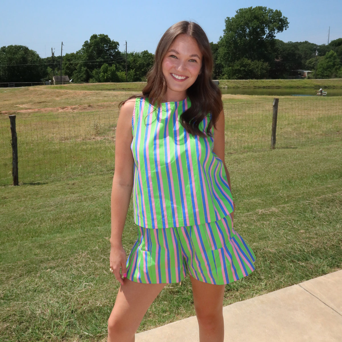 Dalery High Waist Stripe Shorts