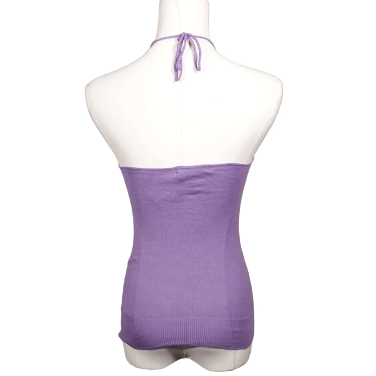 Lavender Lace Knit Halter Top-S