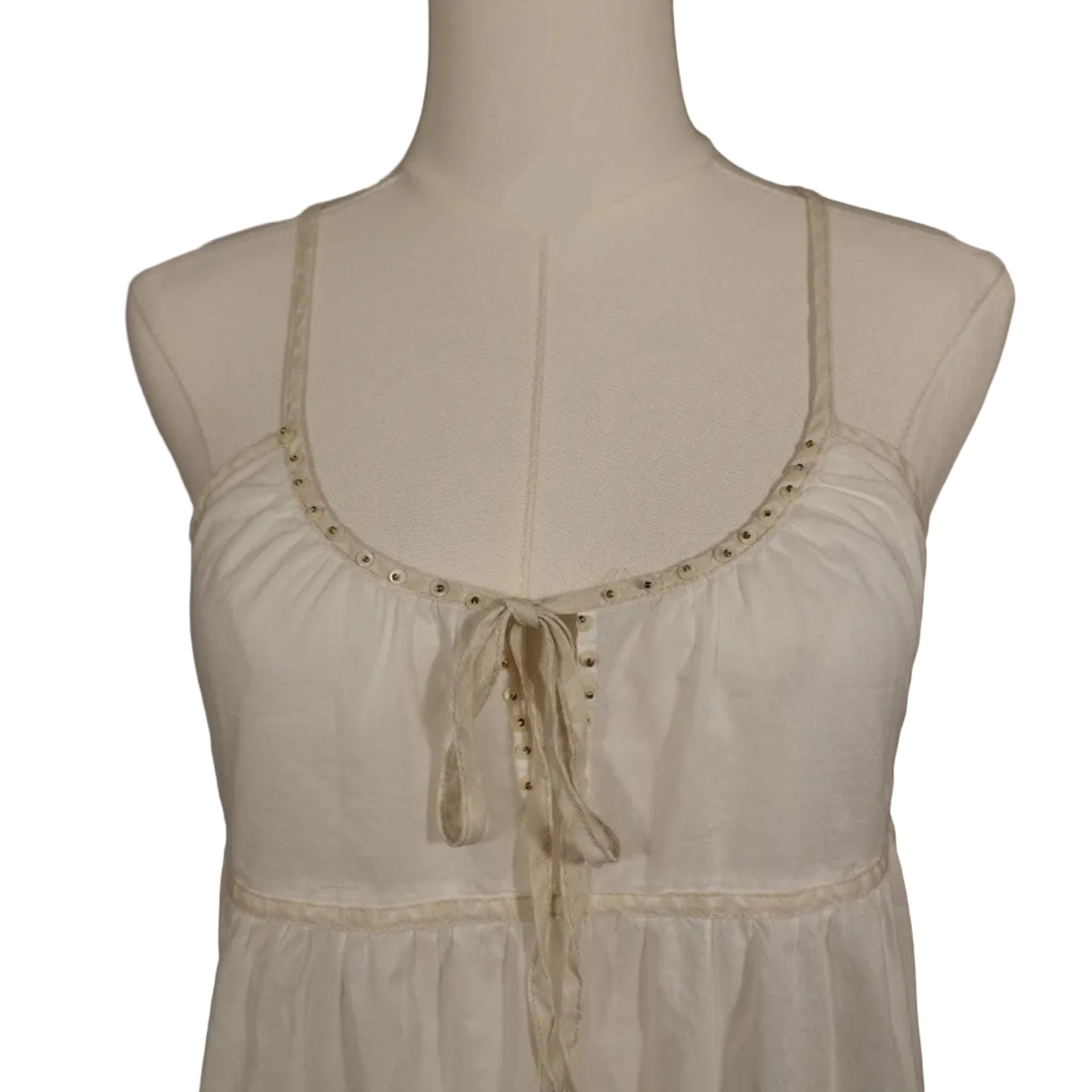 American Eagle Cream Babydoll Cami (0)