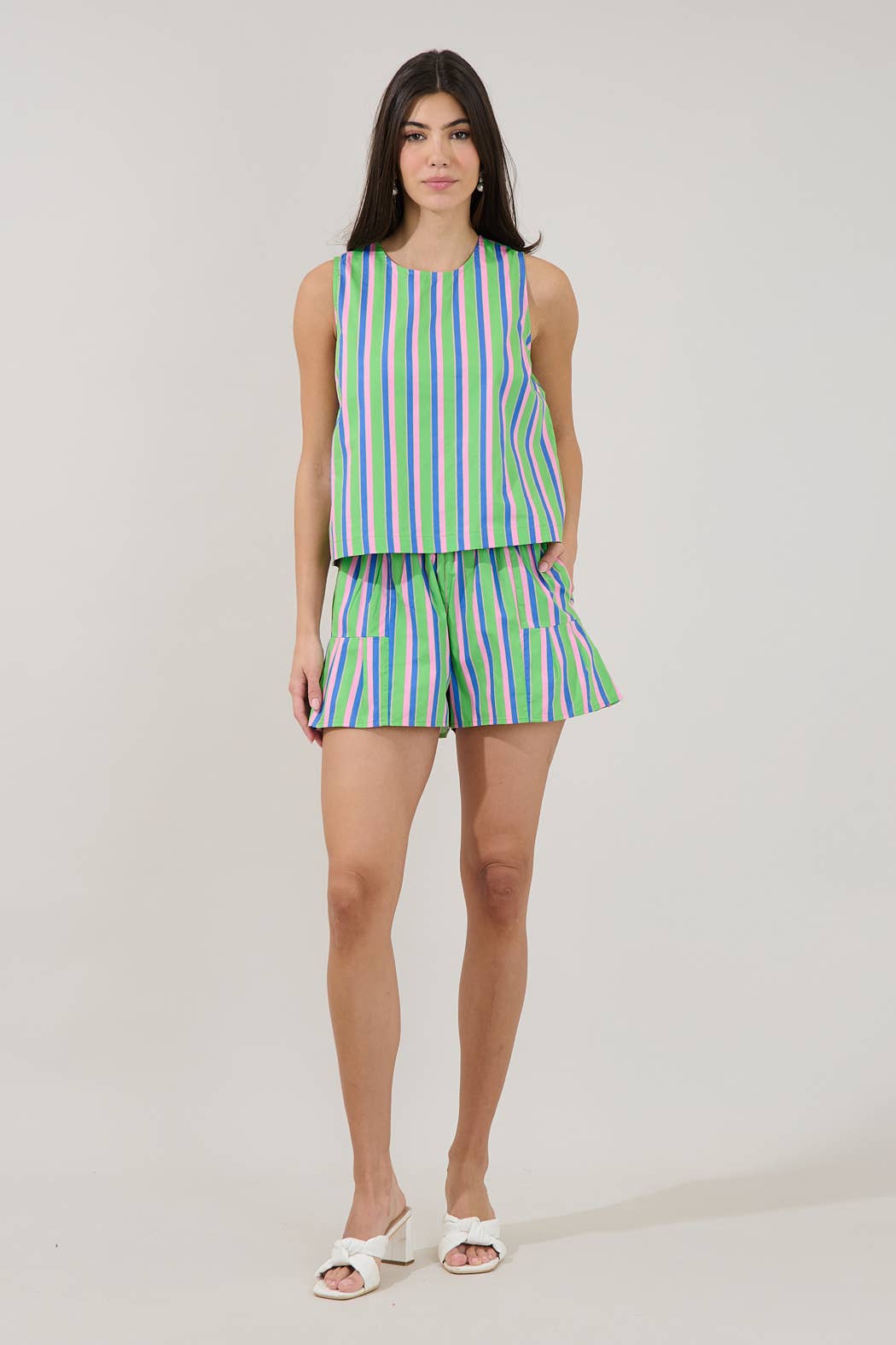 PREORDER Marget Sleeveless Top Stripe